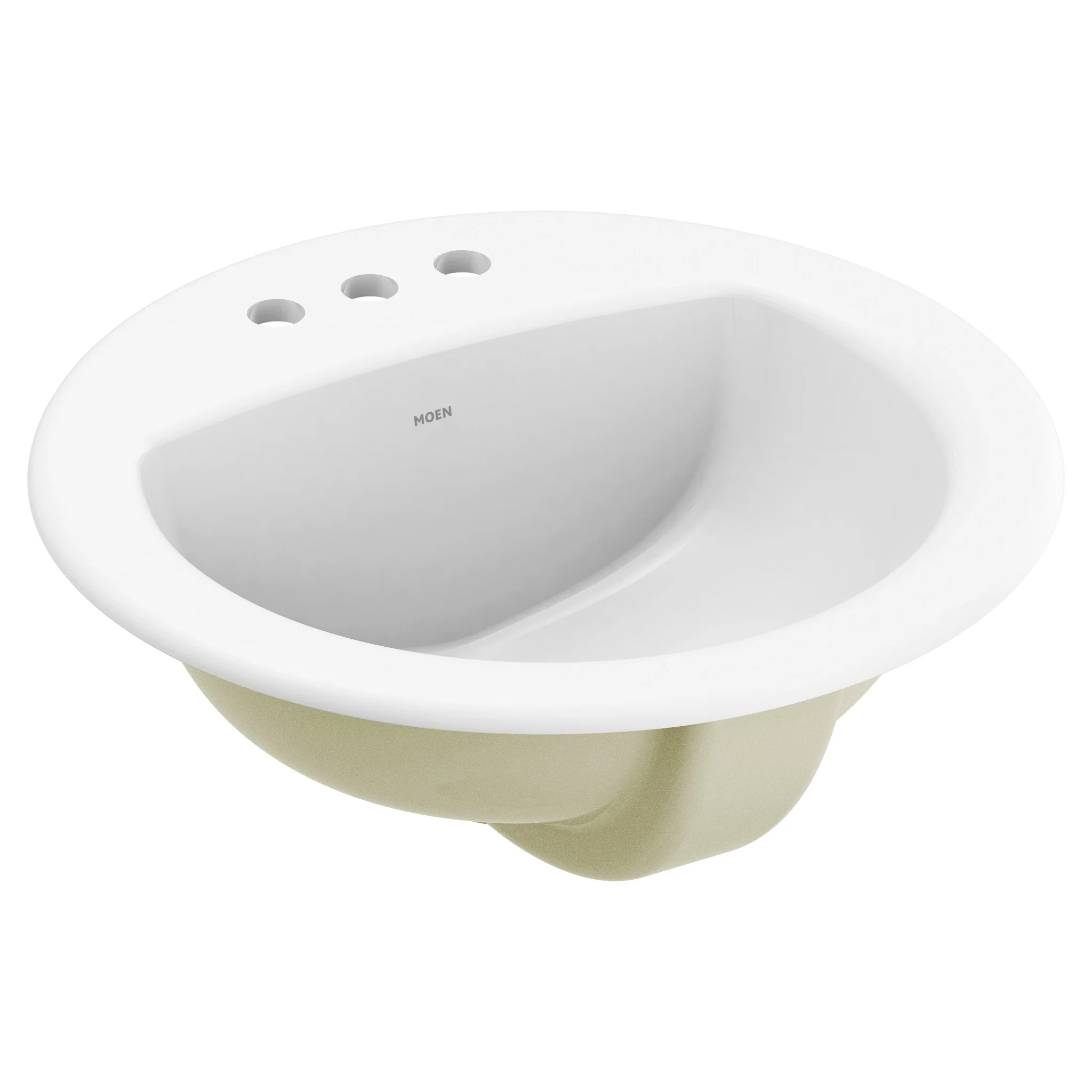 Moen BGCW13OD1919 19" X 19" Porcelain Na Single Bowl Drop In Sink