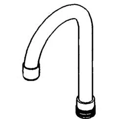 Moen Commercial 104429 Gooseneck Spout (5-3/4" Reach, 10-1/4" Heigh