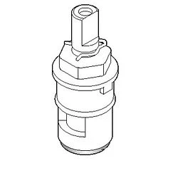 Moen Commercial 121551 2 Handle Plastic Shell Ceramic Disc Cartridge - Cold