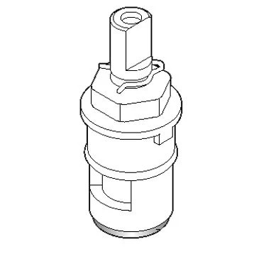 Moen Commercial 121551 2 Handle Plastic Shell Ceramic Disc Cartridge - Cold - Image 2