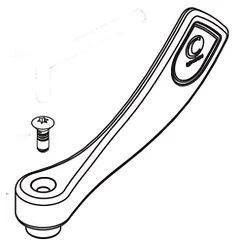 Moen Commercial 52010 Wrist Blade Handle, Hot, 8200 Series