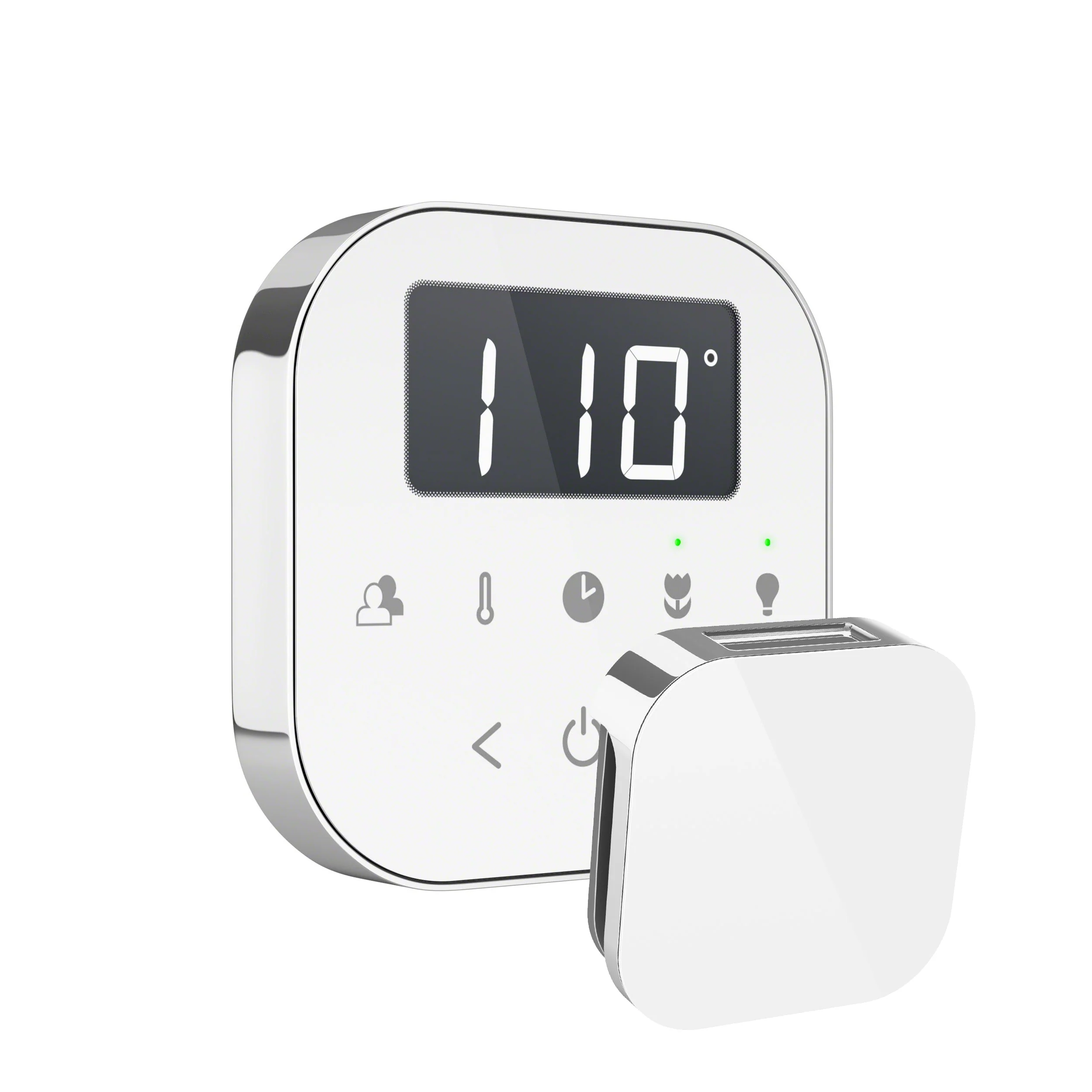 mr. steam AIRTBK-SB AirTempo® Steam Shower Control in Black with Satin Brass - Image 6