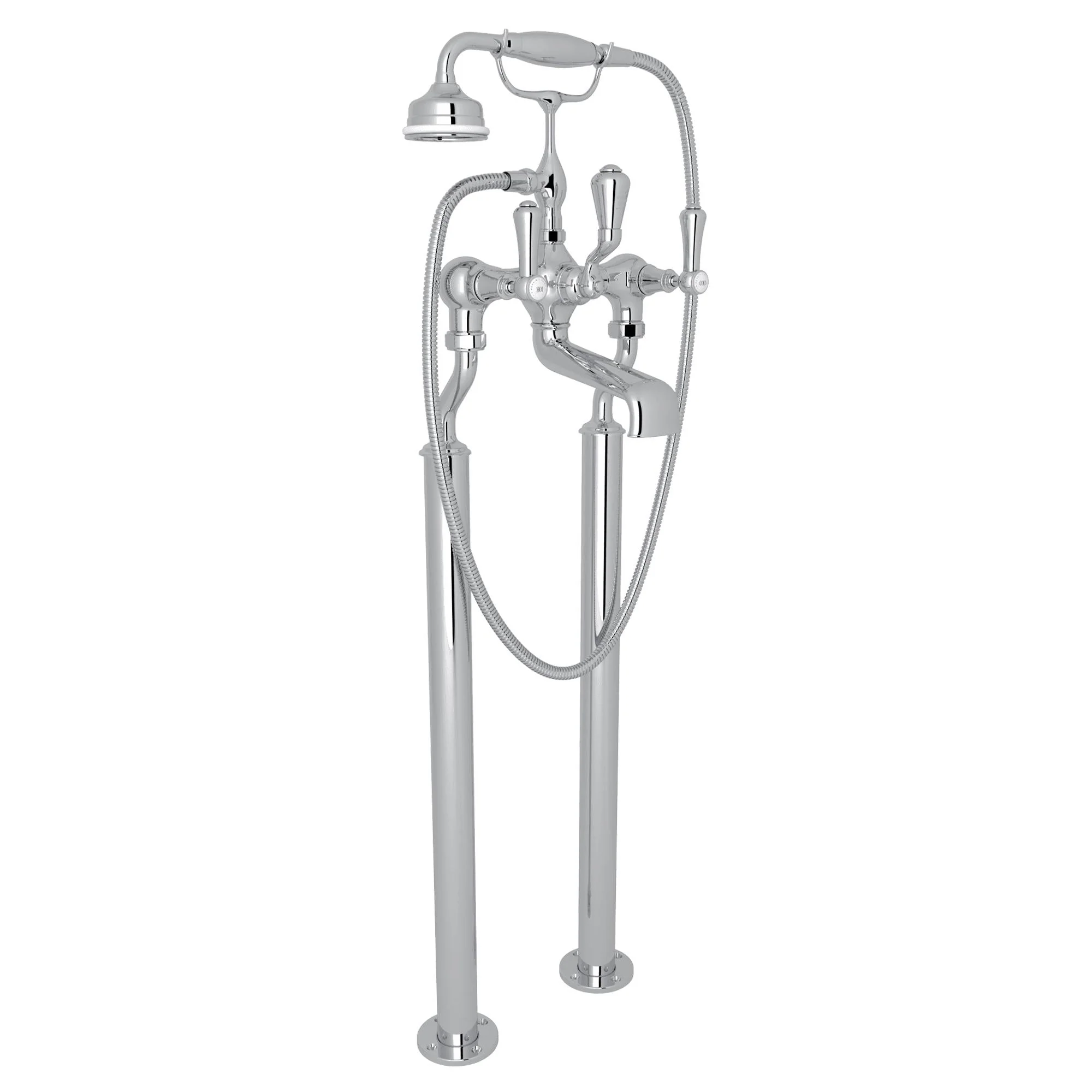 Perrin & Rowe U.3012 Georgian Era Floor Mount Tub Filler - Image 6