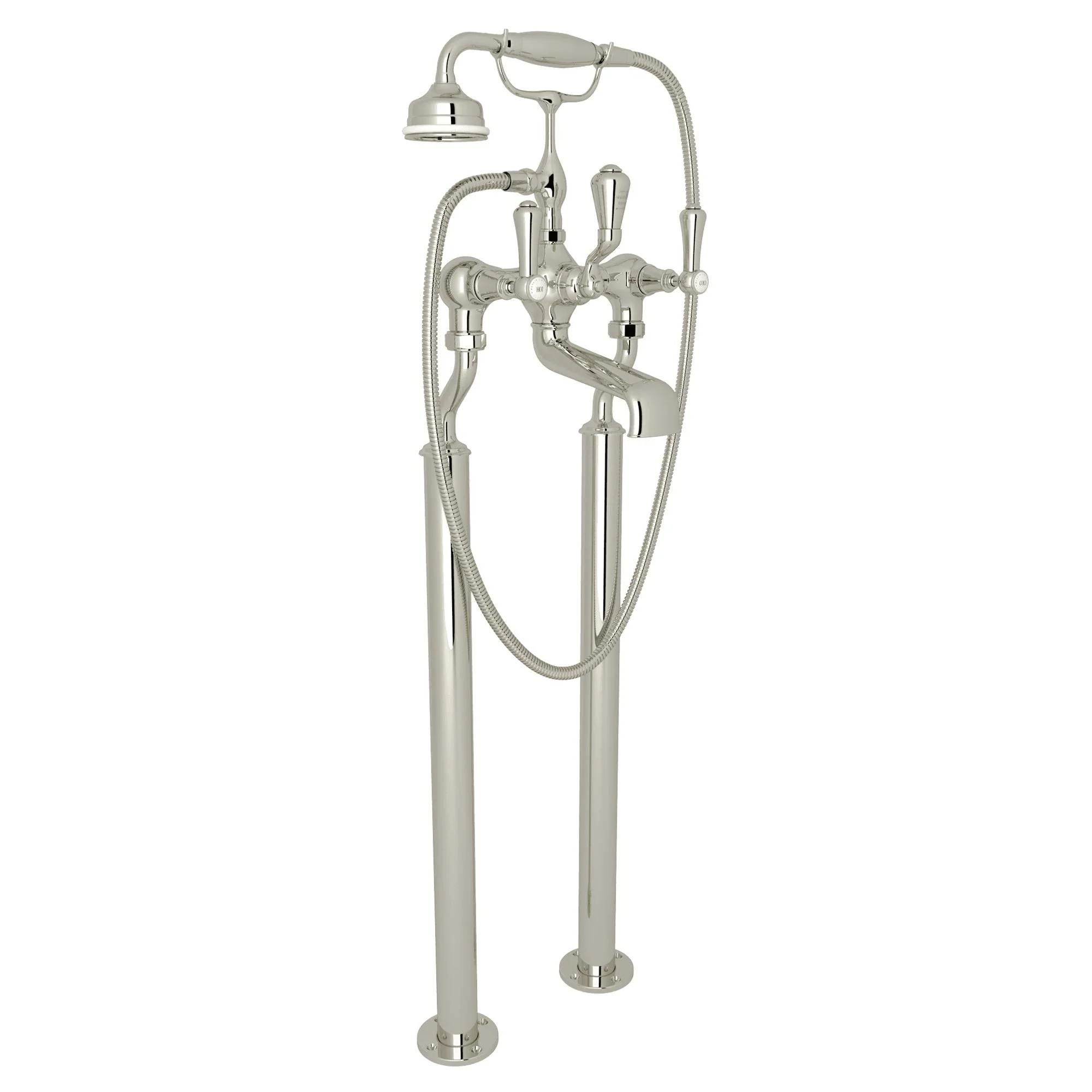 Perrin & Rowe U.3012 Georgian Era Floor Mount Tub Filler - Image 9
