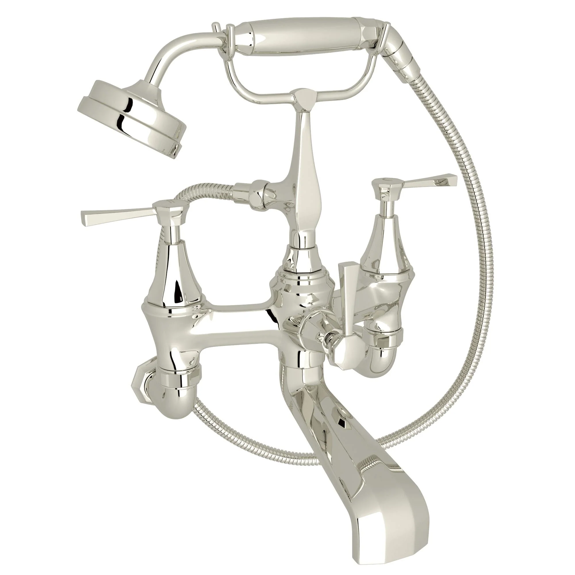 Perrin & Rowe U.3110 Deco Exposed Wall Mount Tub Filler - Image 3