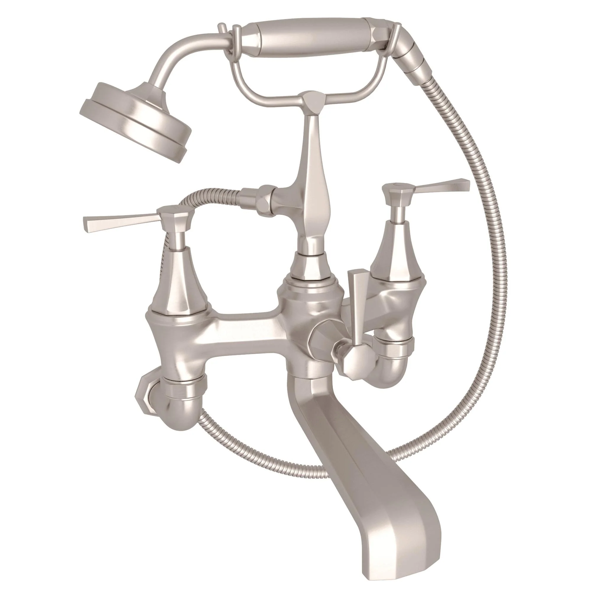 Perrin & Rowe U.3110 Deco Exposed Wall Mount Tub Filler - Image 4