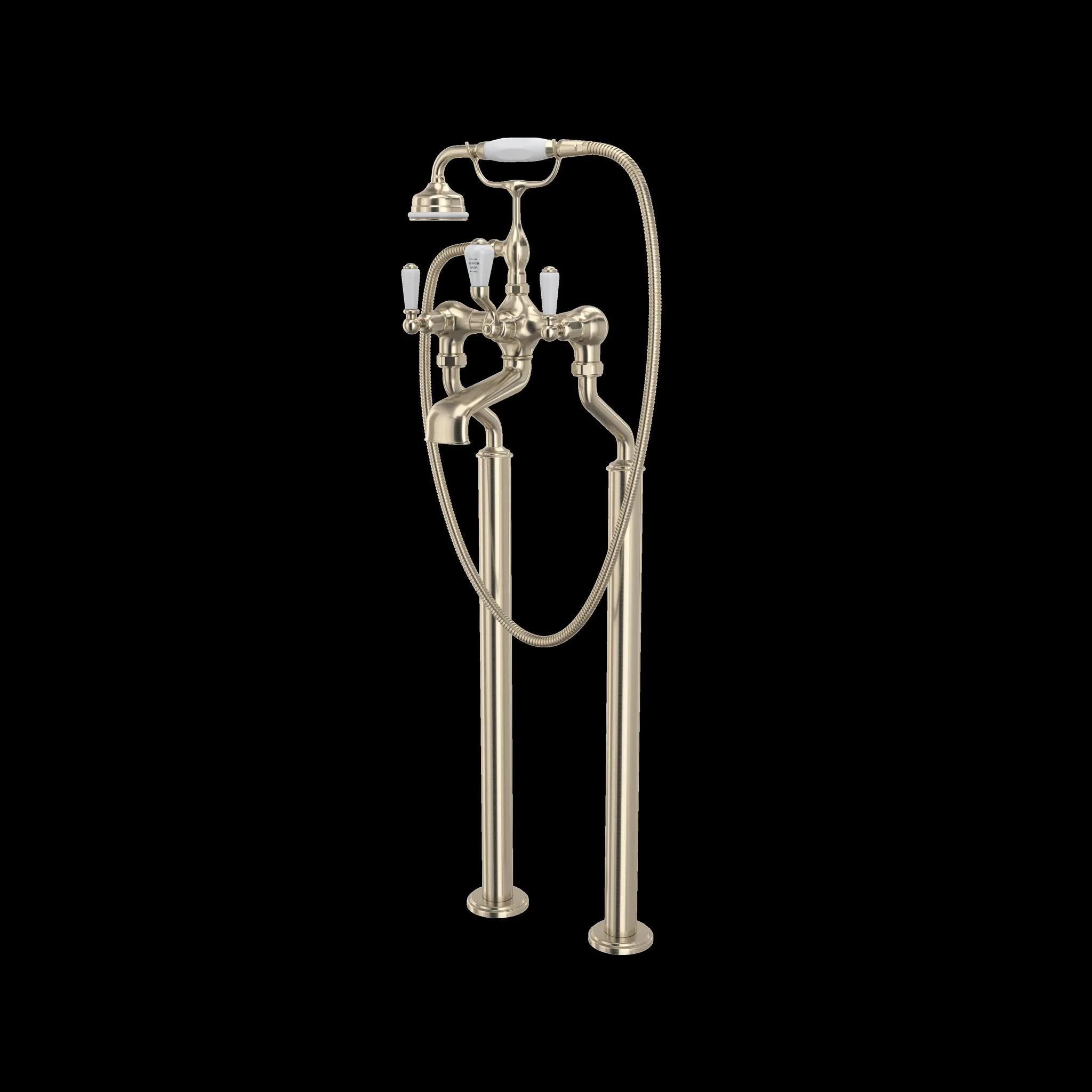 Perrin & Rowe U.3520 Edwardian Floor Mount Tub Filler - Image 5