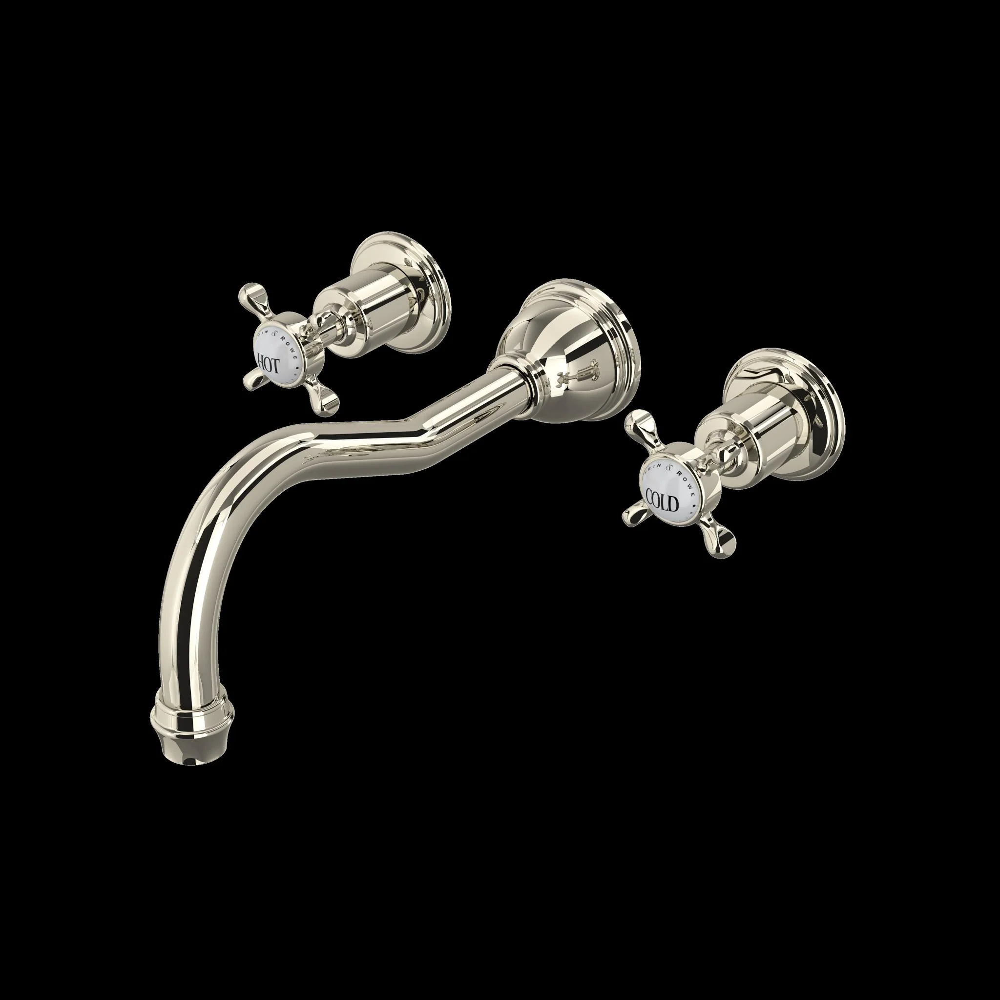 Perrin & Rowe U.3781 Edwardian Wall Mount Tub Filler - Image 4