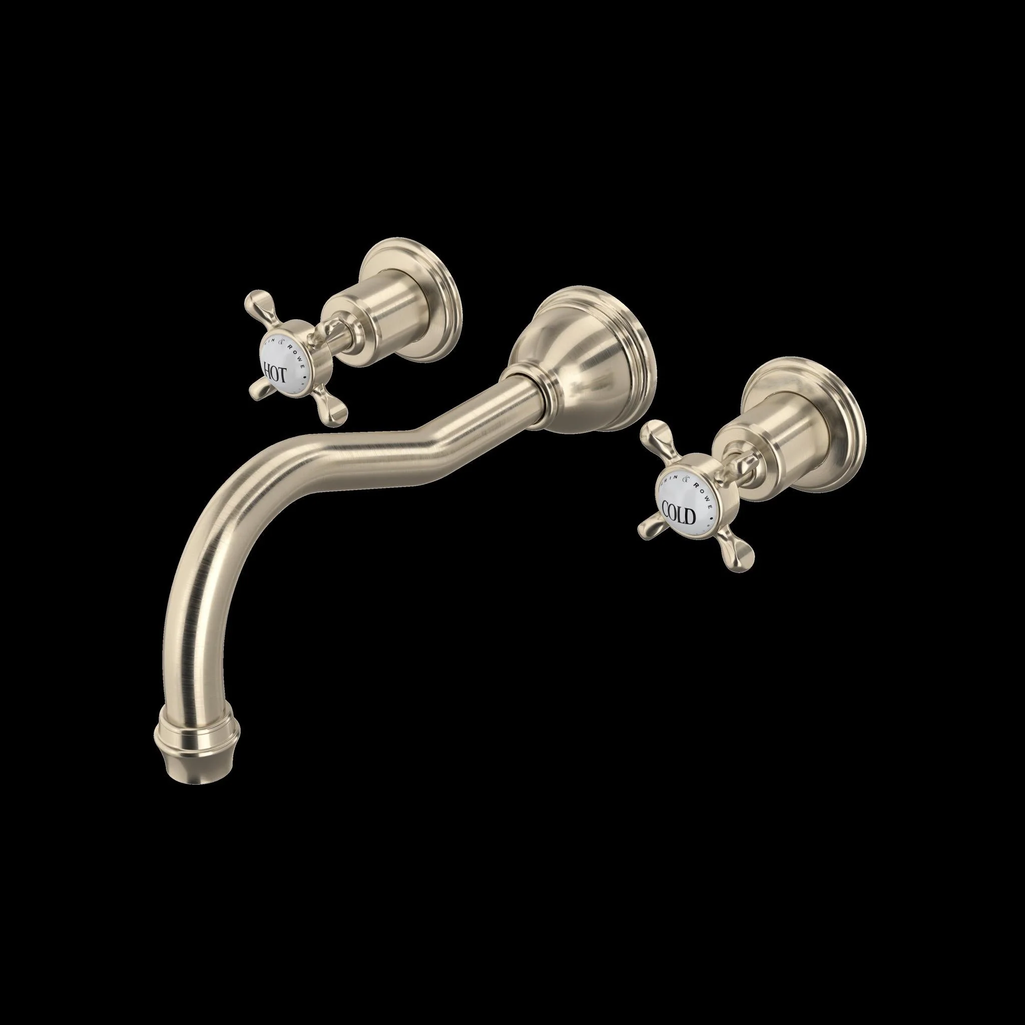 Perrin & Rowe U.3781 Edwardian Wall Mount Tub Filler - Image 5