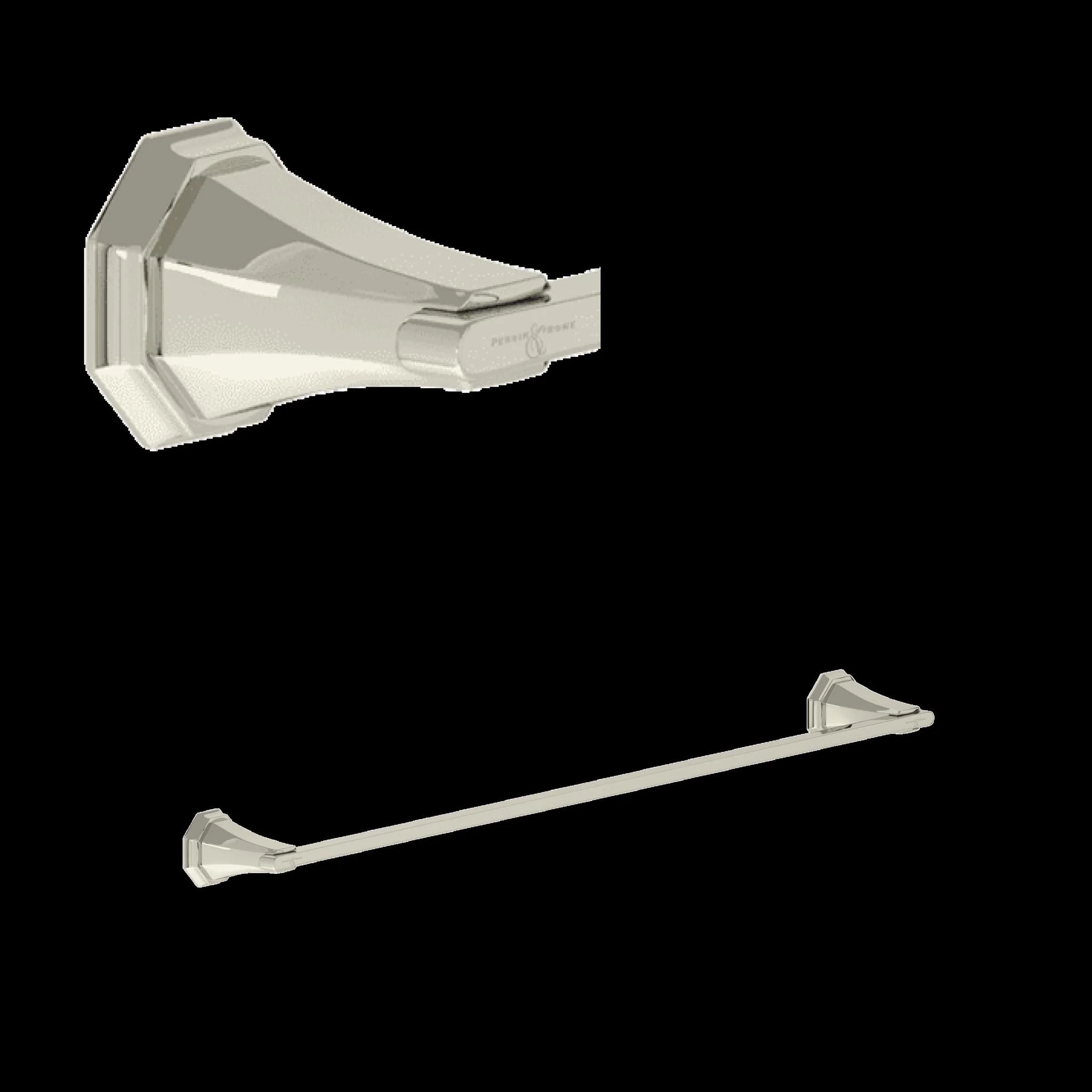 Perrin & Rowe U.6141 Deco 24" Towel Bar - Image 3