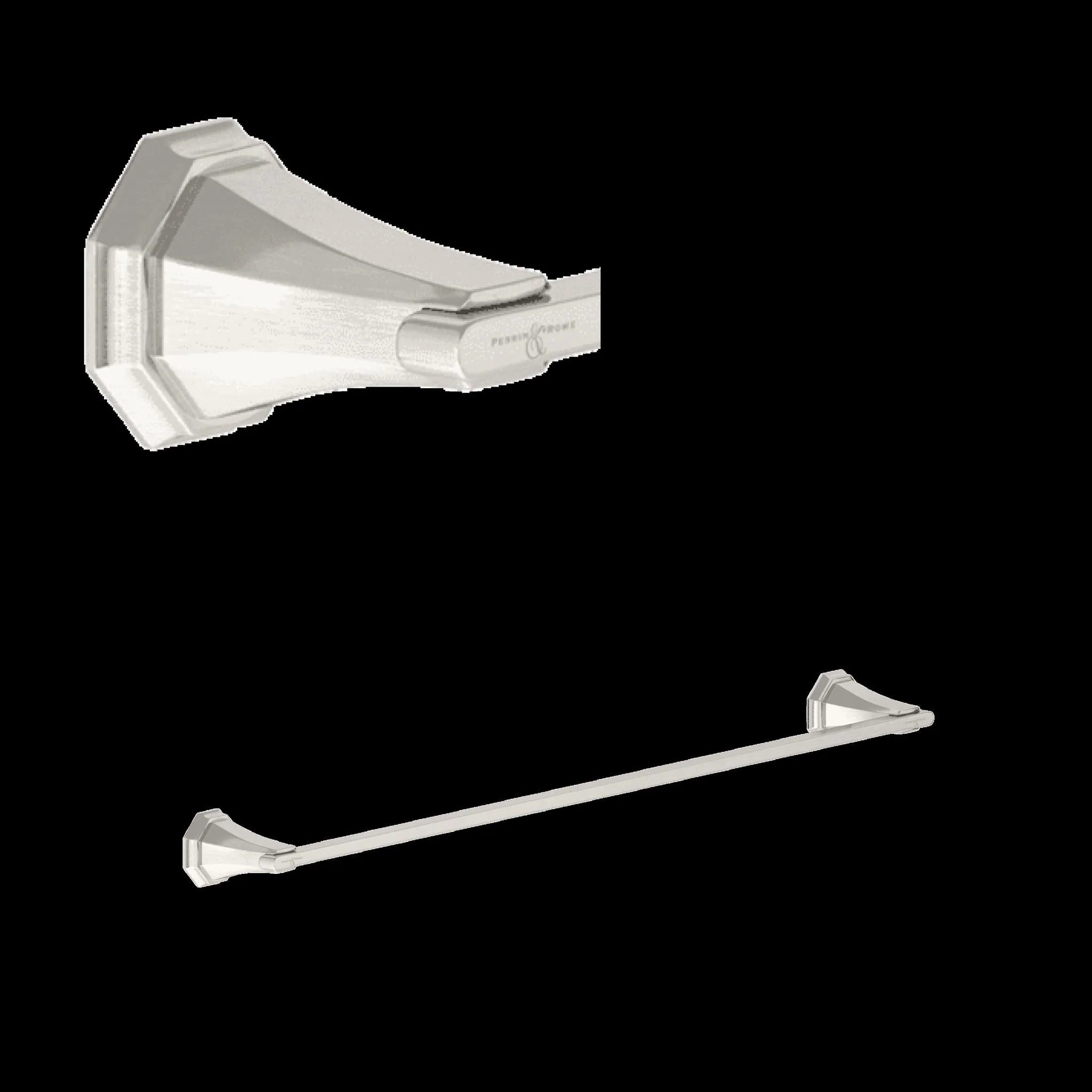 Perrin & Rowe U.6141 Deco 24" Towel Bar - Image 4