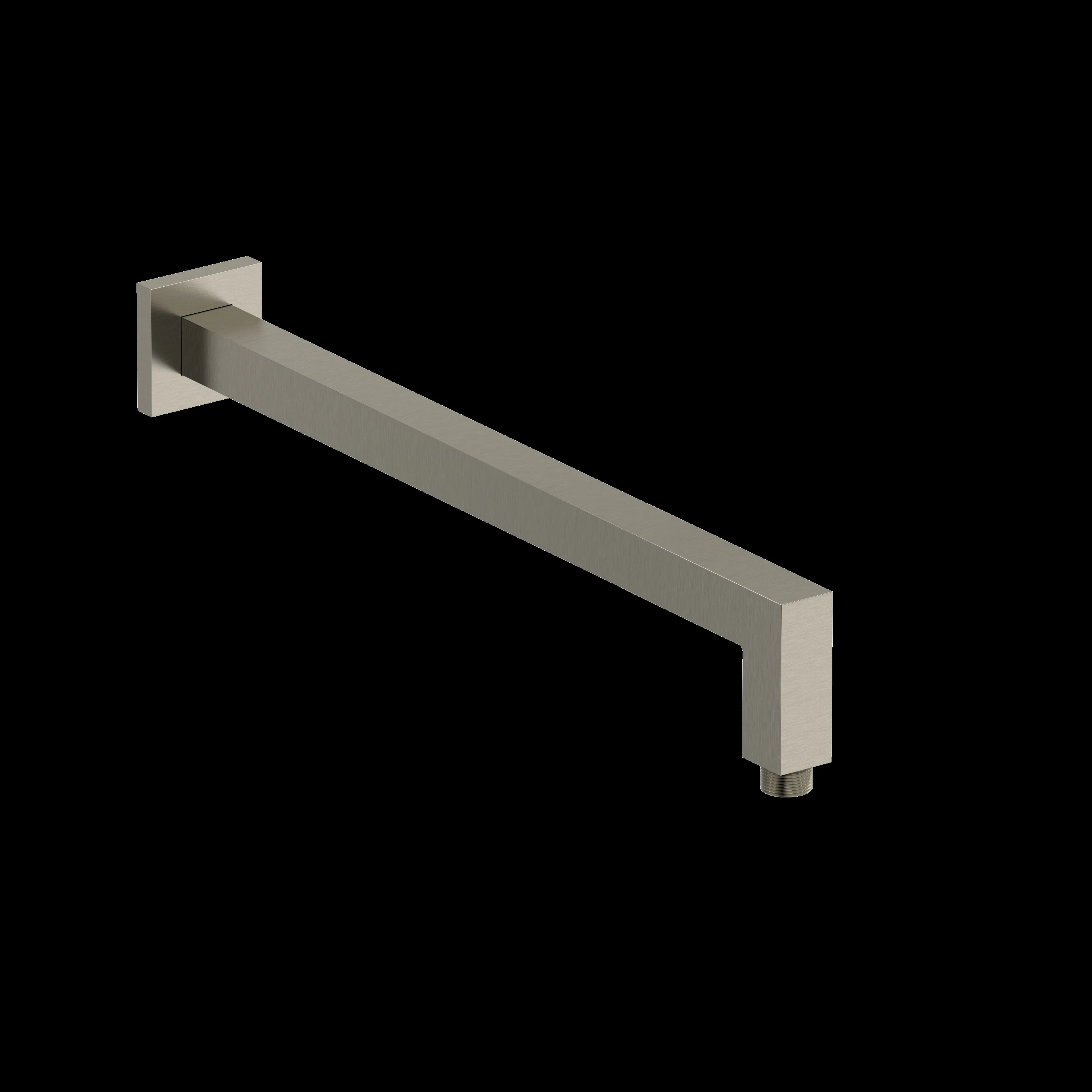 Riobel 543 16" Reach Wall Mount Shower Arm With Square Escutcheon - Image 4