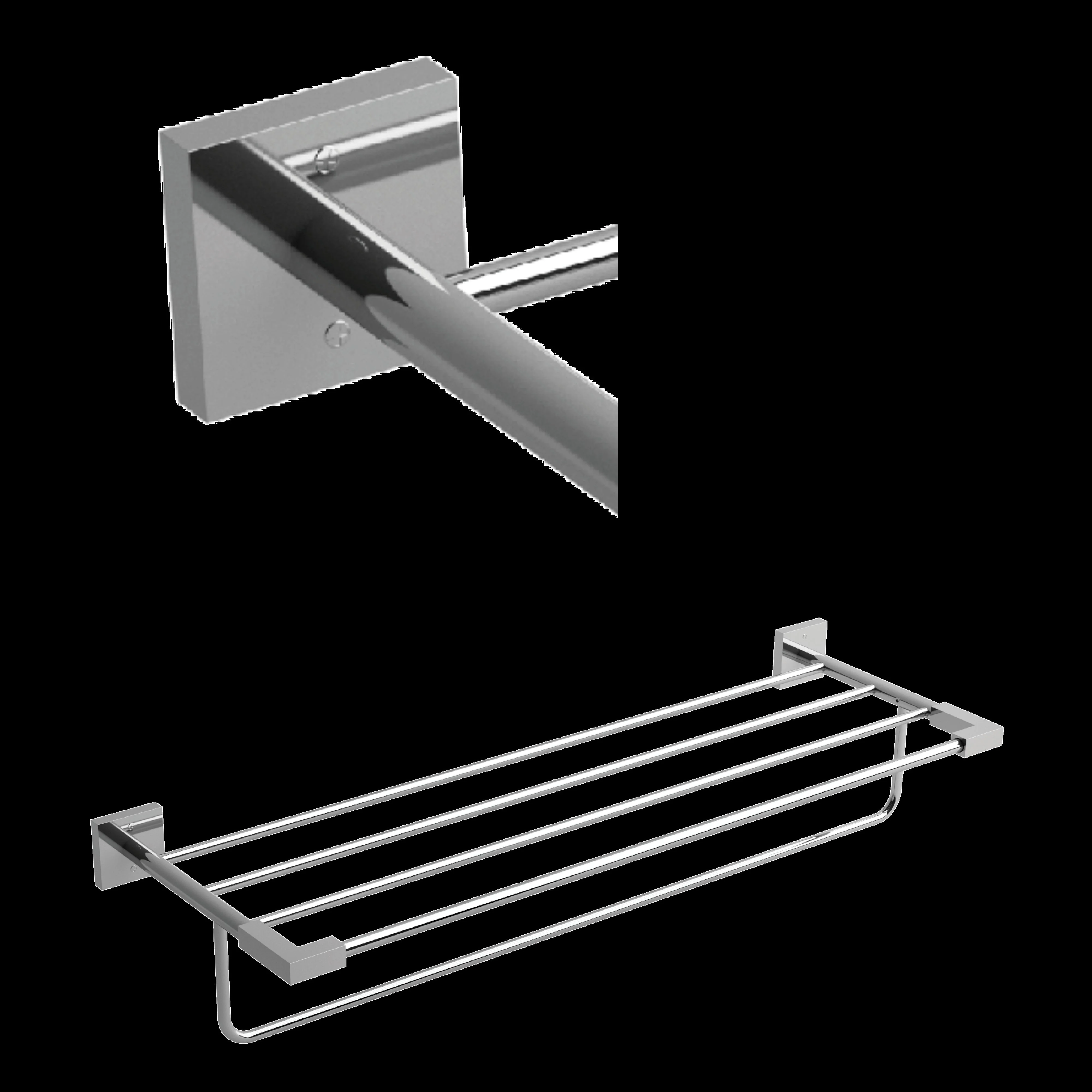 Riobel KS9 Kubik 24" Towel Bar With Shelf - Image 3