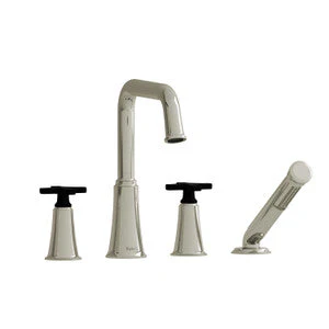 Riobel MMSQ12 Momenti 4-Hole Deck Mount Tub Filler with U-Spout - Image 32