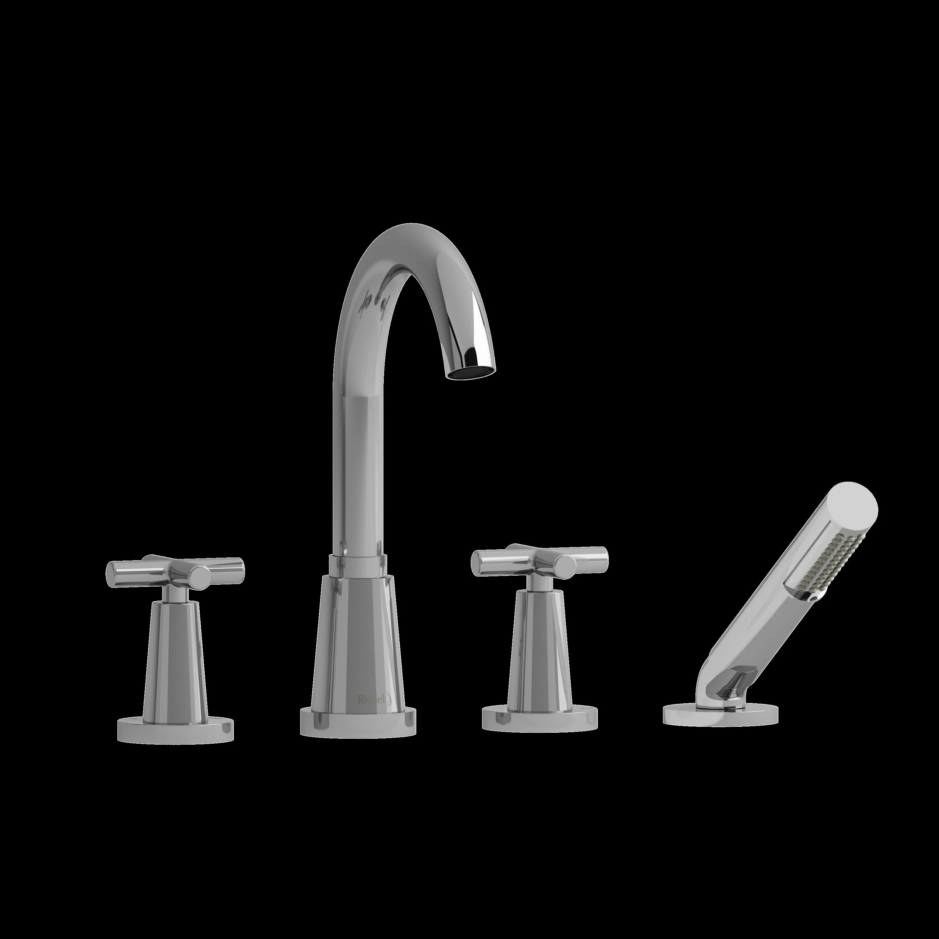 Riobel PA12 Pallace 4-Hole Deck Mount Tub Filler - Image 2