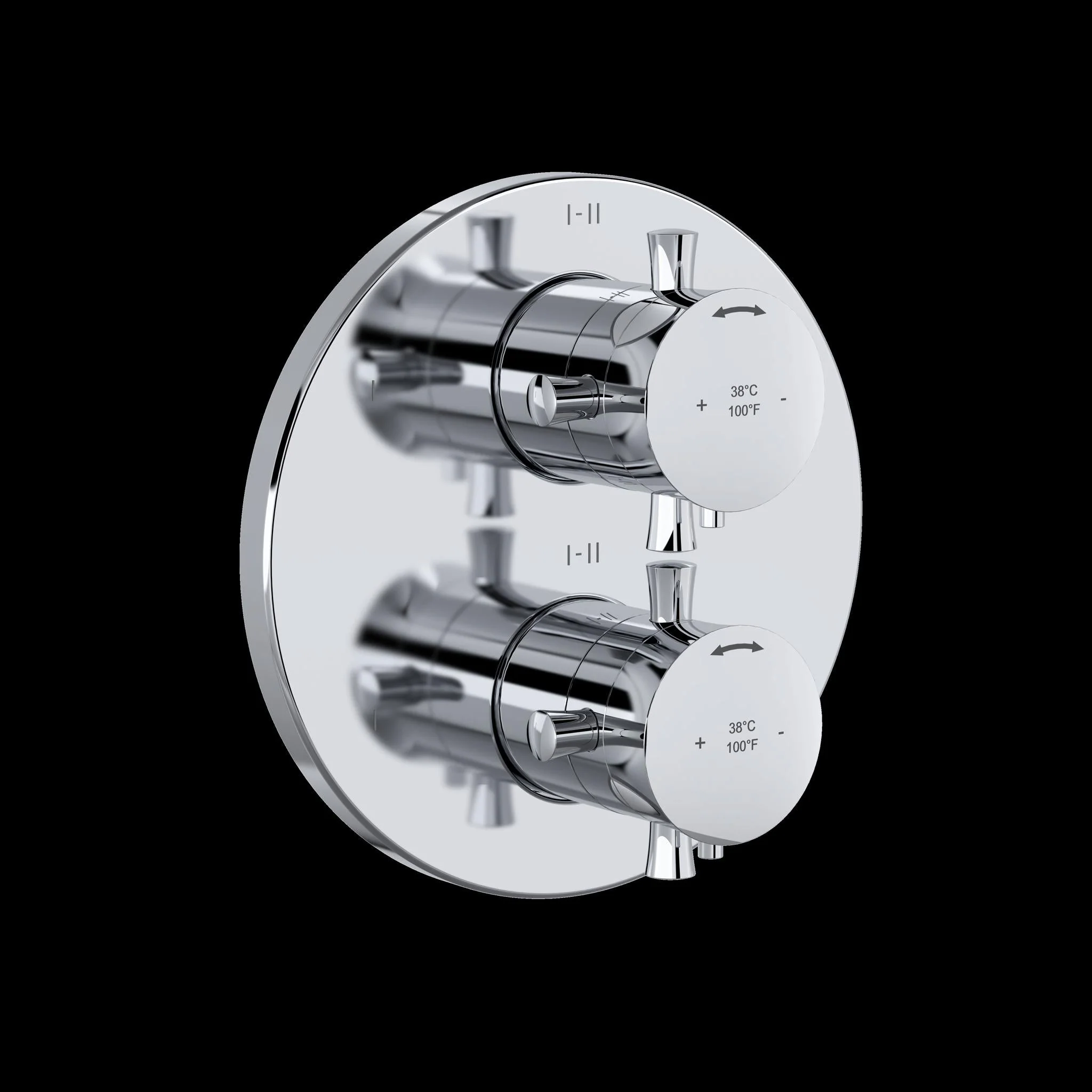 Riobel TEDTM46 Edge 3/4" Therm & Pressure Balance Trim with 6 Functions - Image 2