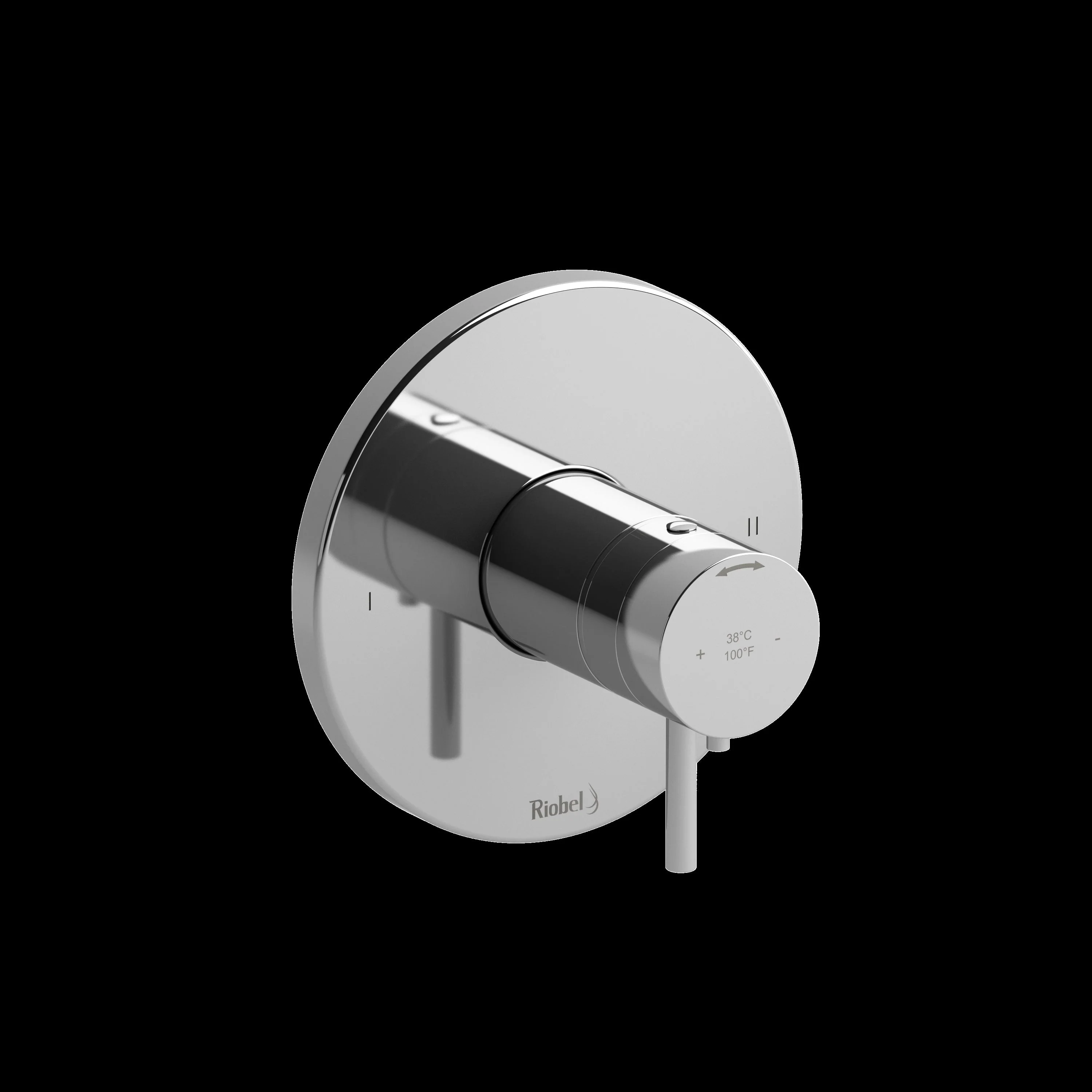 Riobel TPATM44 Pallace 1/2" Therm & Pressure Balance Trim with 2 Functions - Image 5