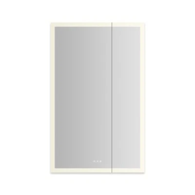 Robern AiO Reserve Cabinet, 30" x 48" x 4", Perimeter Lit, TUN Lighting, Warm White (2700K) to Cool White (5600K), Dimmable, Interior Lighting, Electrical Outlets, USB Charging Ports