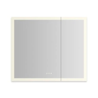 Robern AiO Reserve Cabinet, 36" x 30" x 4", Perimeter Lit, TUN Lighting, Warm White (2700K) to Cool White (5600K), Dimmable, Interior Lighting, Electrical Outlets, USB Charging Ports