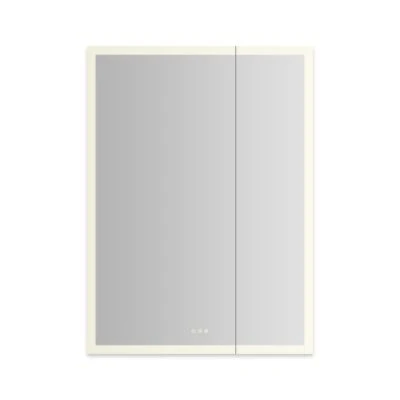 Robern AiO Reserve Cabinet, 36" x 48" x 4", Perimeter Lit, TUN Lighting, Warm White (2700K) to Cool White (5600K), Dimmable, Interior Lighting, Electrical Outlets, USB Charging Ports