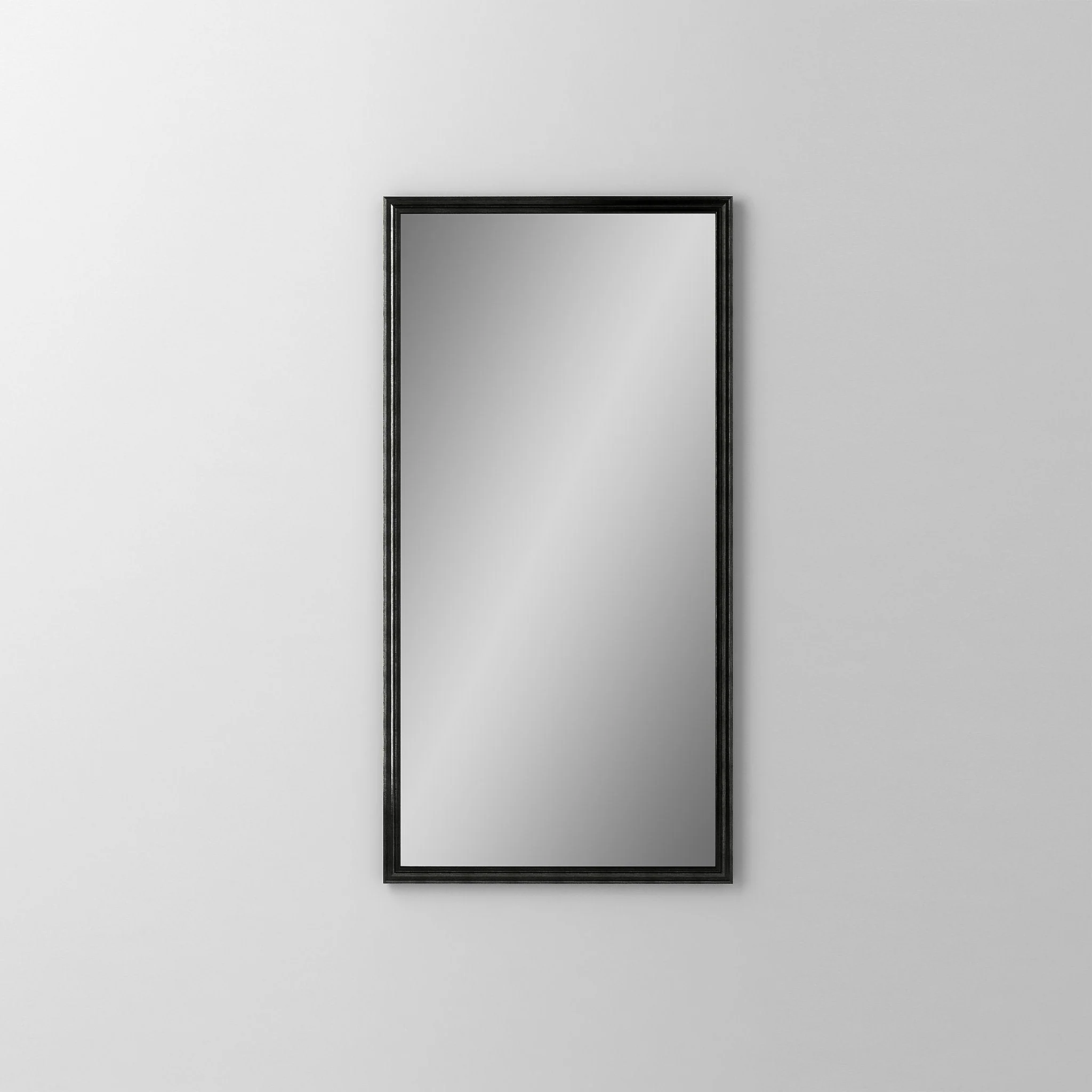 robern DC1630D4RMGRE74 Main Line Cabinet, 16" x 30" x 4", Rosemont Frame, Brushed Black, Right Hinge, Electric