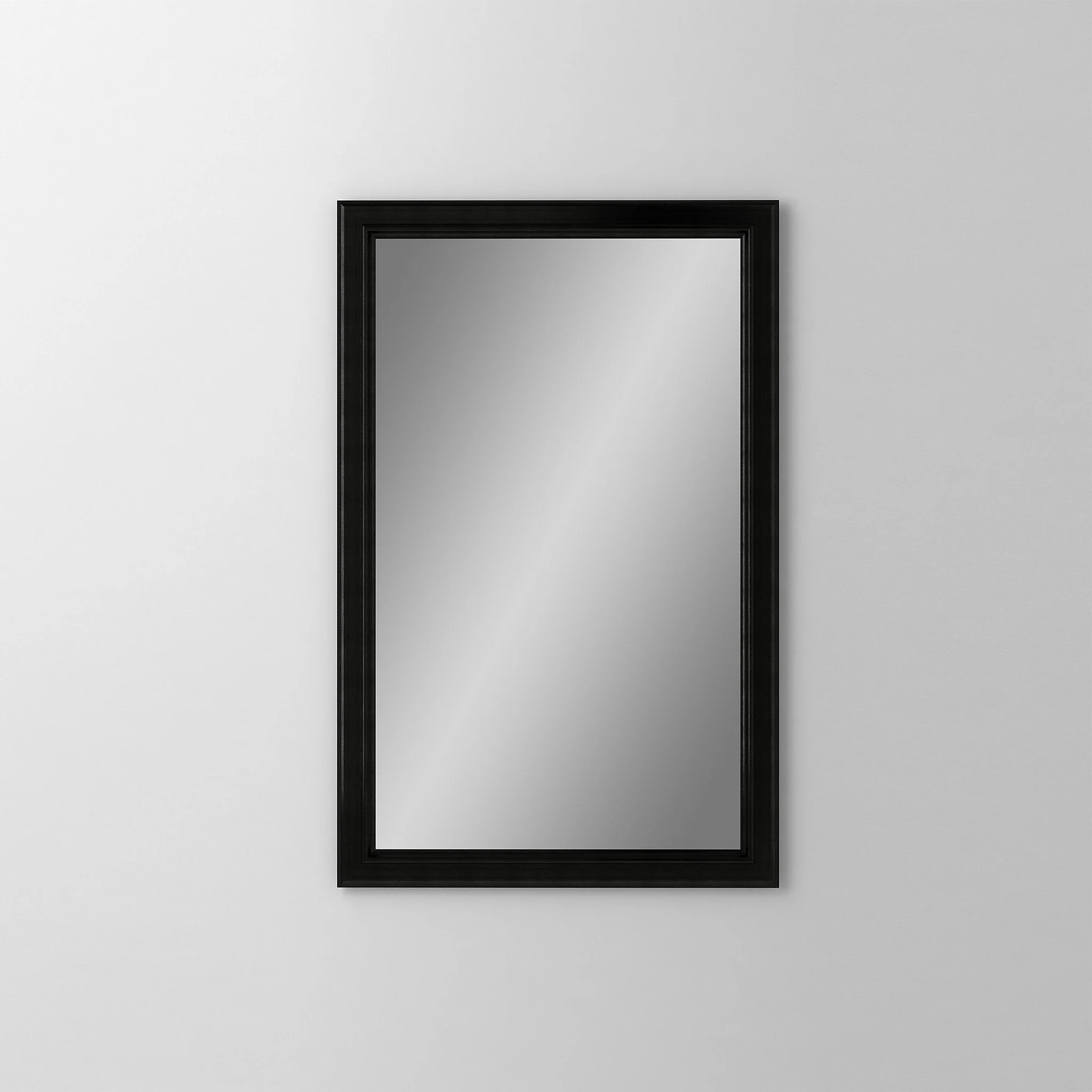 robern DC2030D4BMGRE74 Main Line Cabinet, 20" x 30" x 4", Bryn Mawr Frame, Brushed Black, Right Hinge, Electric
