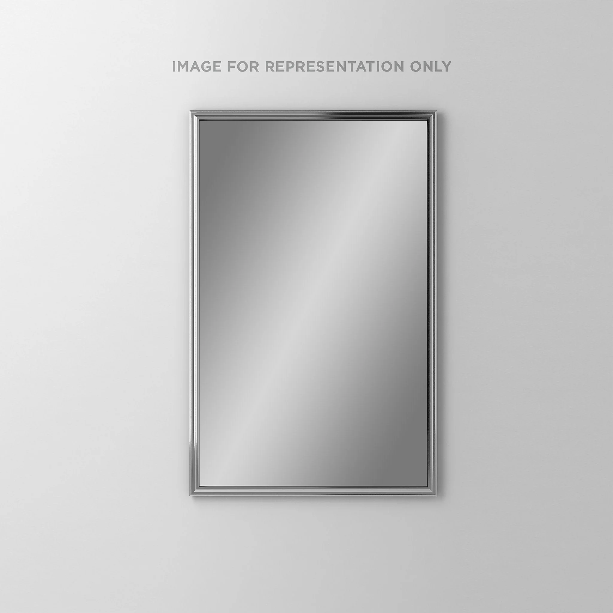 robern DM2440RM79 Main Line Mirror, 24" x 40" x 1-5/8", Rosemont Frame, White