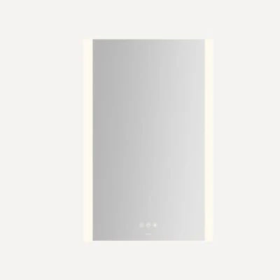 Robern Instinct Lighted Mirror, 20" x 30" x 7/8", Rectangle, Edge Lit Light Pattern, TUN Lighting, Warm White (2700K) to Cool White (5600K), Dimmable, Defogger