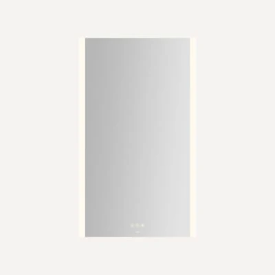 Robern Instinct Lighted Mirror, 24" x 40" x 7/8", Rectangle, Edge Lit Light Pattern, TUN Lighting, Warm White (2700K) to Cool White (5600K), Dimmable, Defogger
