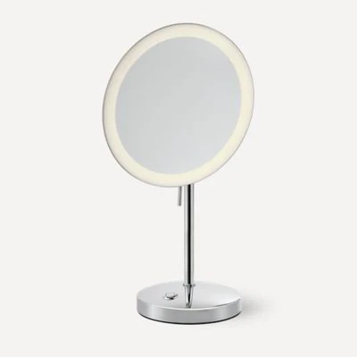 Robern Mag Mirror Freestanding Magnification Mirror, Lit, 5X Magnification
