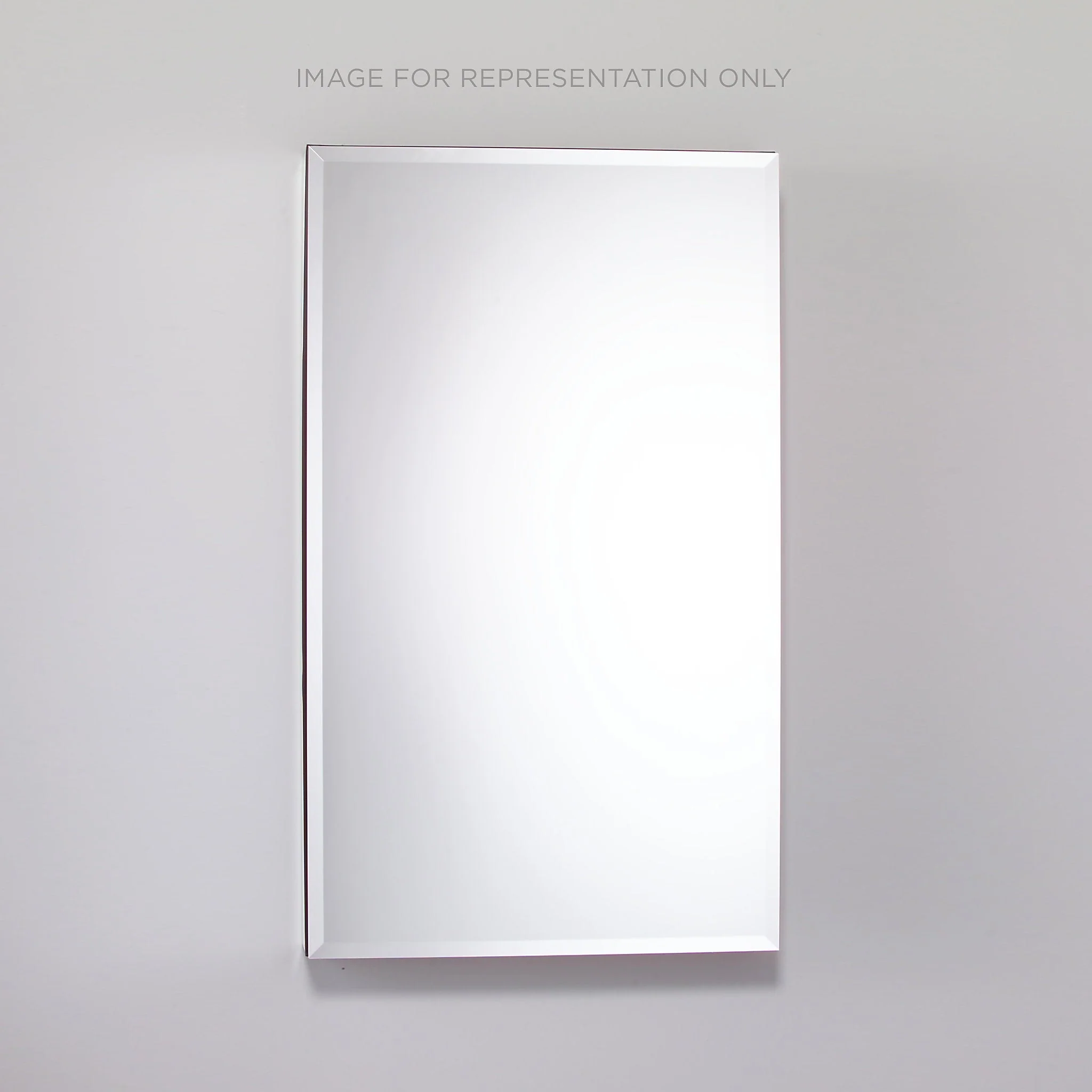 robern MC2440D6FBR M Series Cabinet, 24" x 40" x 6", Flat Top, Bevel Edge, Right Hinge