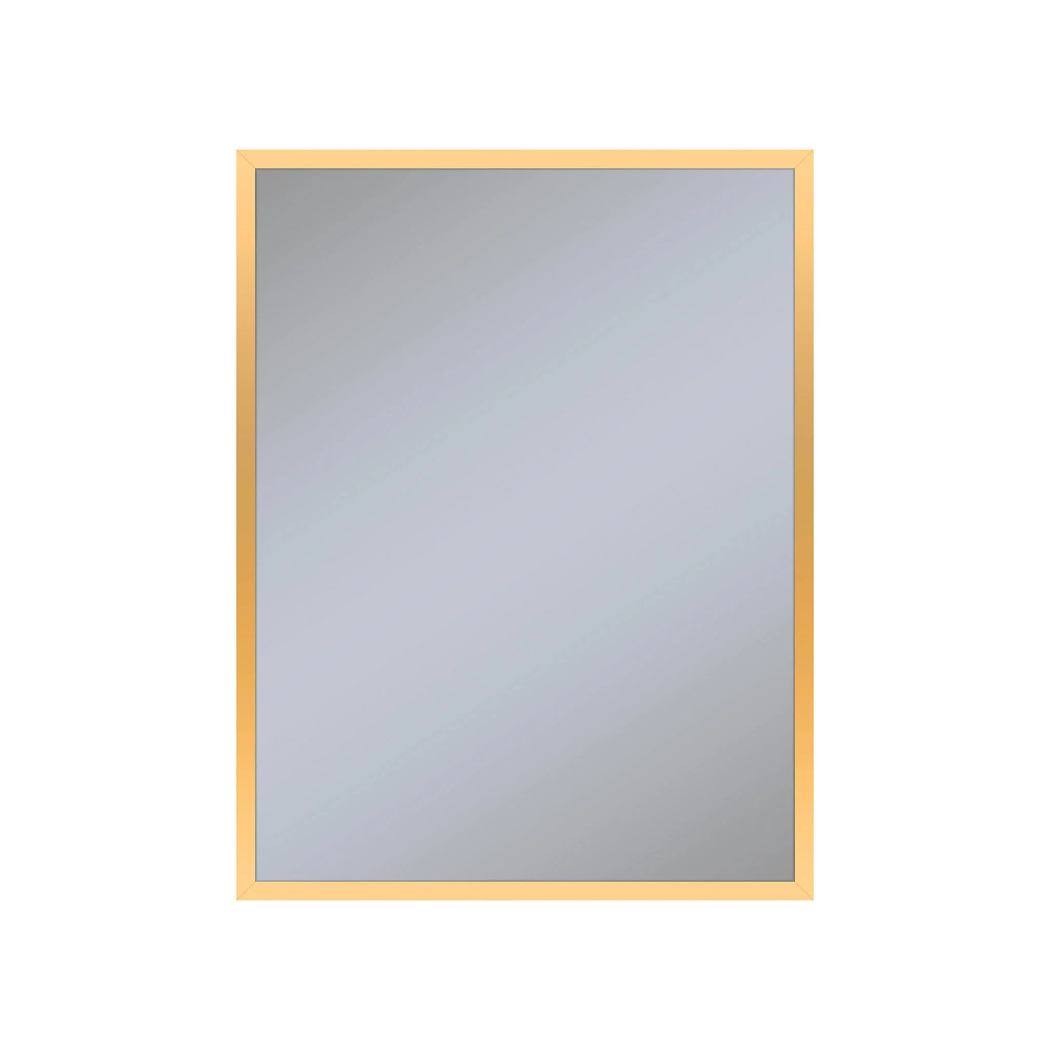 robern PC2430D6TLE82 Profiles Framed Cabinet, 24" x 30" x 6", Matte Gold, Electrical Outlet, USB Charging Ports, Left Hinge