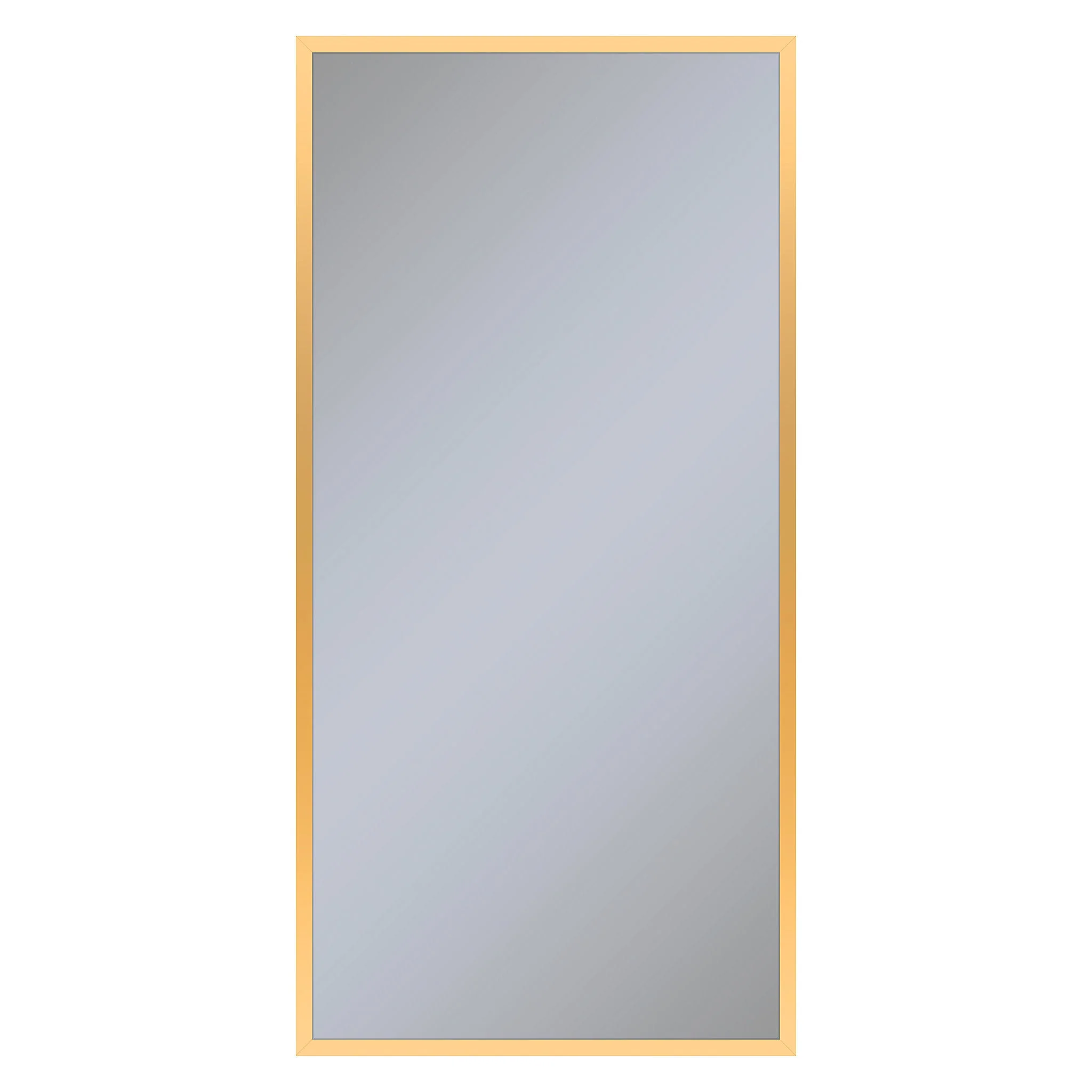 robern PC2448D4TLE82 Profiles Framed Cabinet, 24" x 48" x 4", Matte Gold, Electrical Outlet, USB Charging Ports, Left Hinge