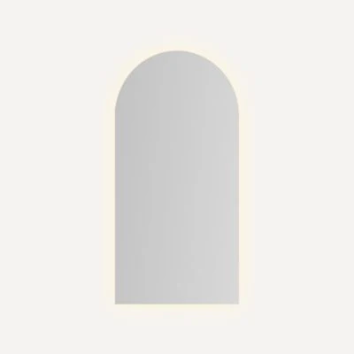 Robern Presence Arch Cabinet, 20" x 40" x 4", Inside Perimeter Lit, TUN Lighting, Warm White (2700K) to Cool White (5600K), Dimmable, Interior Lighting, Electrical Outlets, USB Charging Ports, Right Hinge