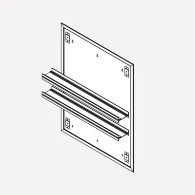 Robern Profiles Mirror Ganging Kit, 24" W x 30" H