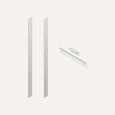 Robern Semi-Recessed and Ganging Kits, 6" x 36" x 2/25", For M Series Reserve Cabinets