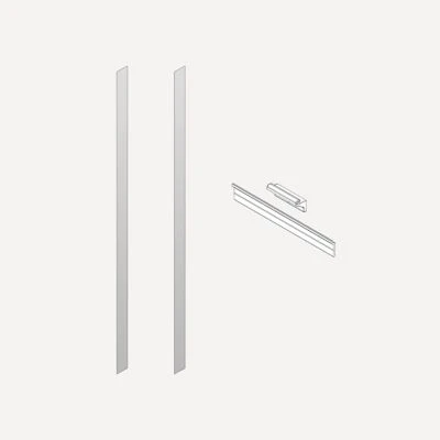 Robern Semi-Recessed and Ganging Kits, 6" x 48" x 2/25", For M Series Reserve Cabinets