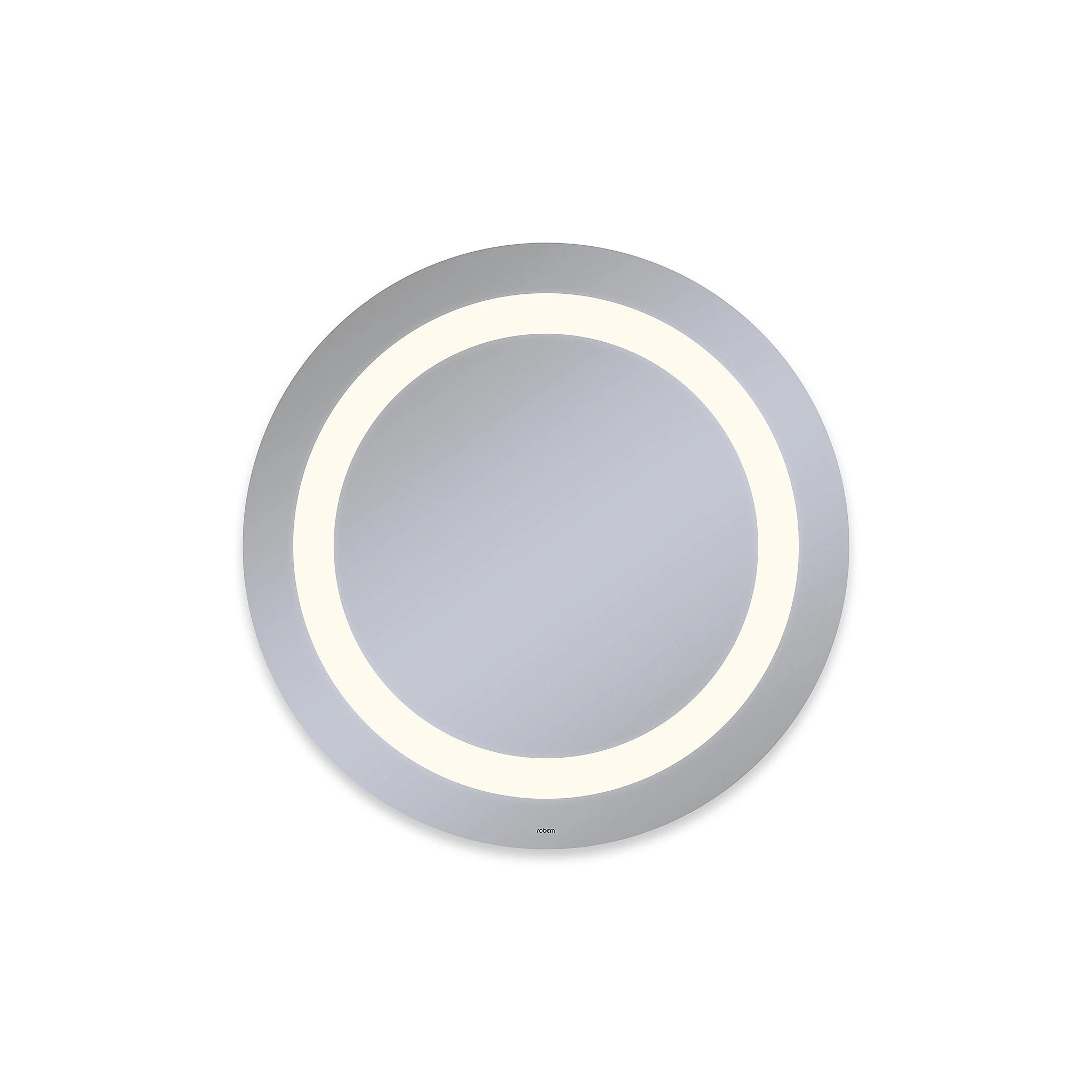 Robern Vitality Lighted Mirror, 30" Round, Inset Light Pattern, Warm White (3000K), Dimmable, Defogger
