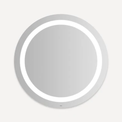 Robern Vitality Lighted Mirror, 40" Round, Inset Light Pattern, Cool White (4000K), Dimmable, Defogger - Image 2