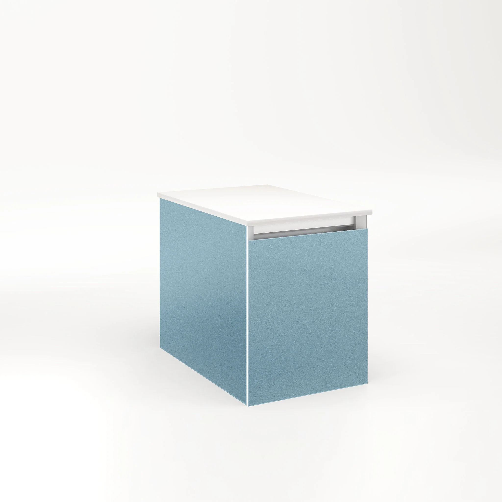 robern VM12H2D18F23L Cartesian Vanity, 12" x 15" x 18", Ocean, Full Drawer, Night Light, 5000K Temperature (Cool Light)