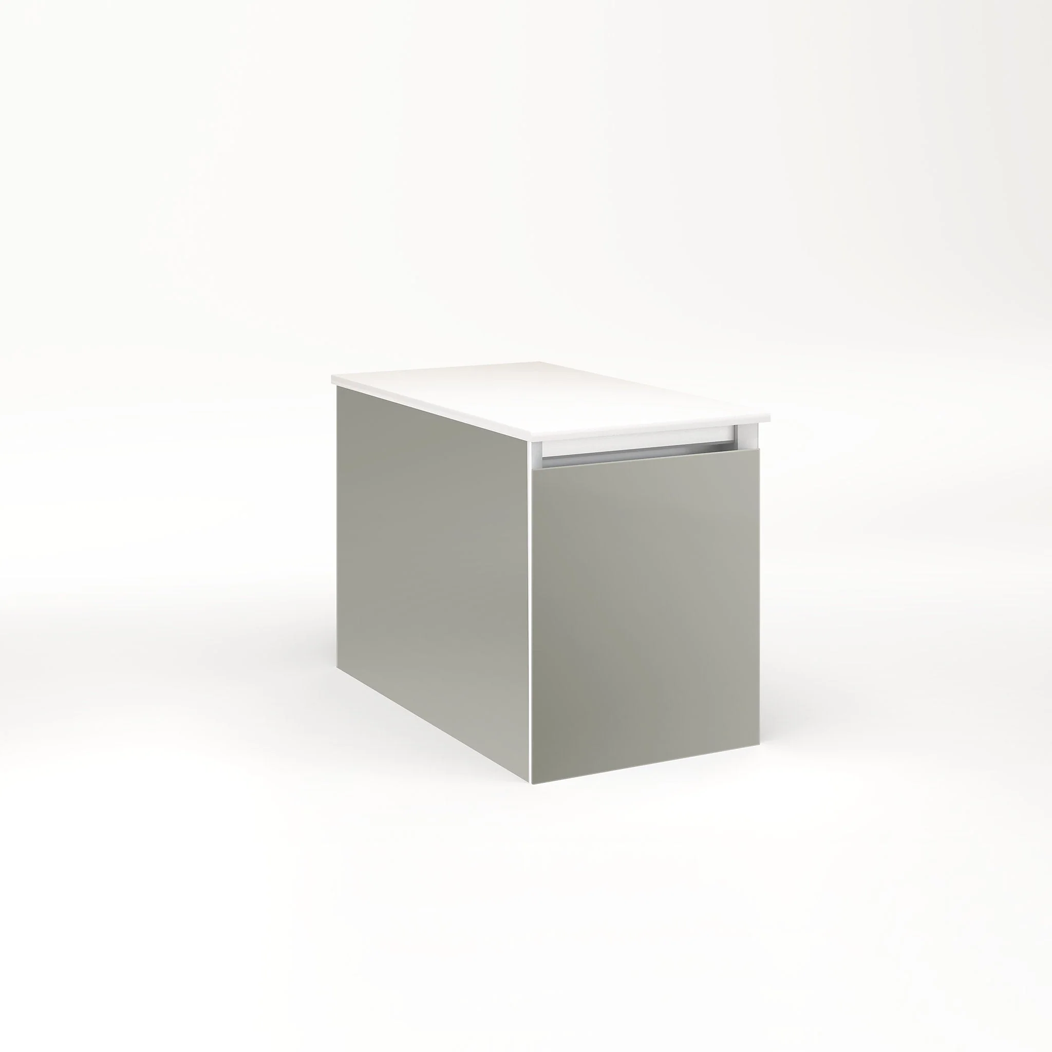 robern VM12H2D21F10S Cartesian Vanity, 12" x 15" x 21", Mirror, Full Drawer, Selectable Night Light, 2700K/4000K Temperature (Warm/Cool Light)