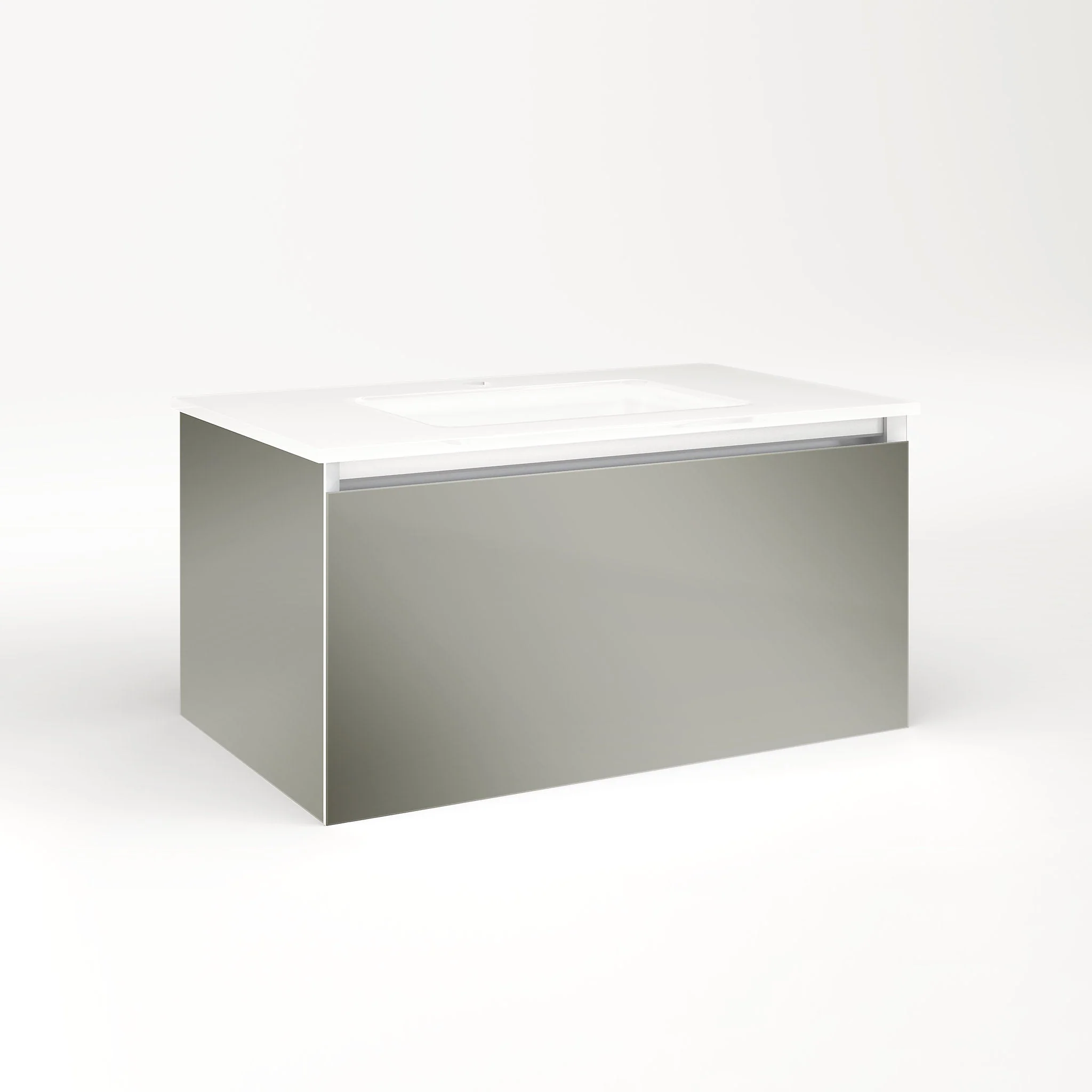robern VM30H2D18P10S Cartesian Vanity, 30" x 15" x 18", Mirror, Plumbing Drawer, Selectable Night Light, 2700K/4000K Temperature (Warm/Cool Light)