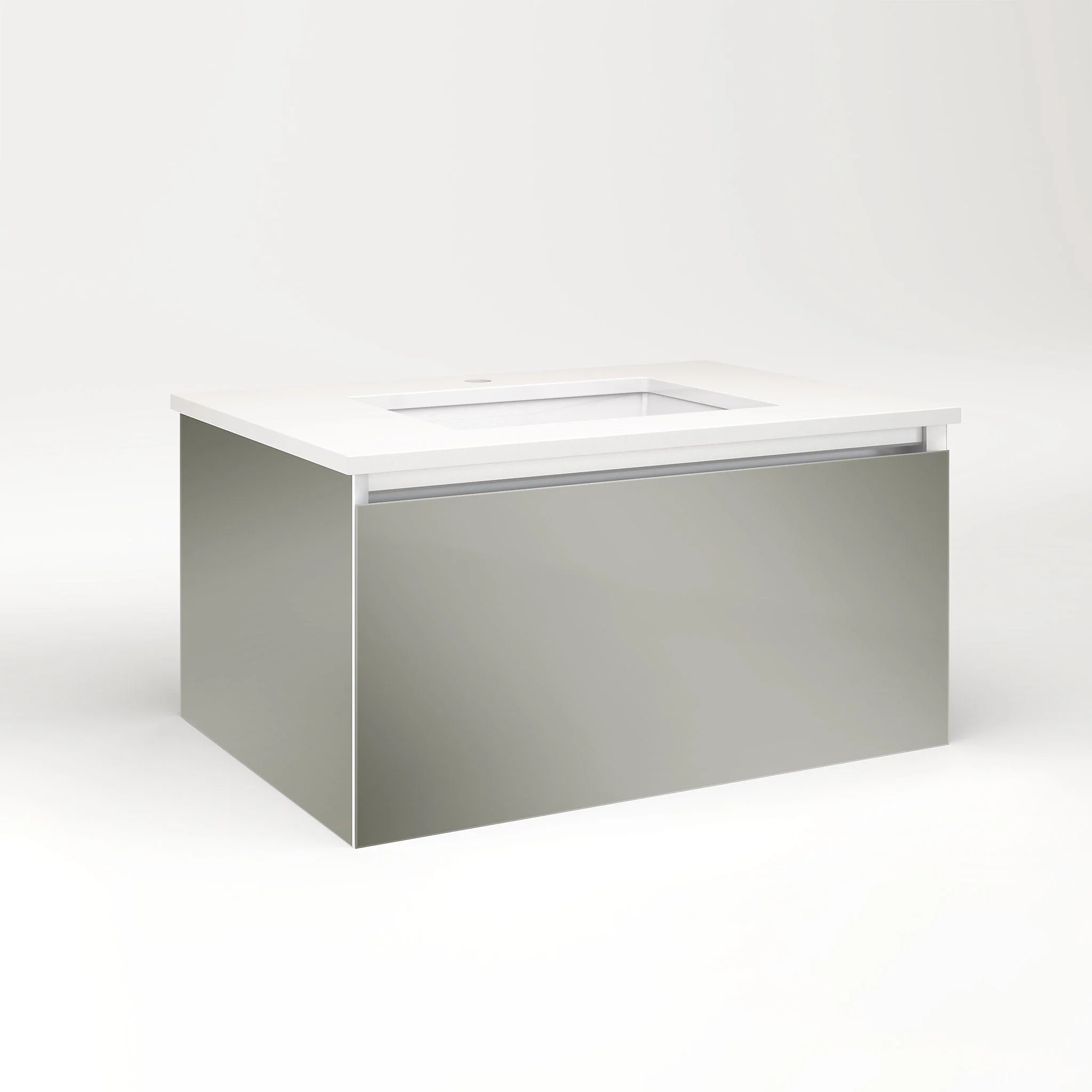 robern VM30H2D21P10S Cartesian Vanity, 30" x 15" x 21", Mirror, Plumbing Drawer, Selectable Night Light, 2700K/4000K Temperature (Warm/Cool Light)
