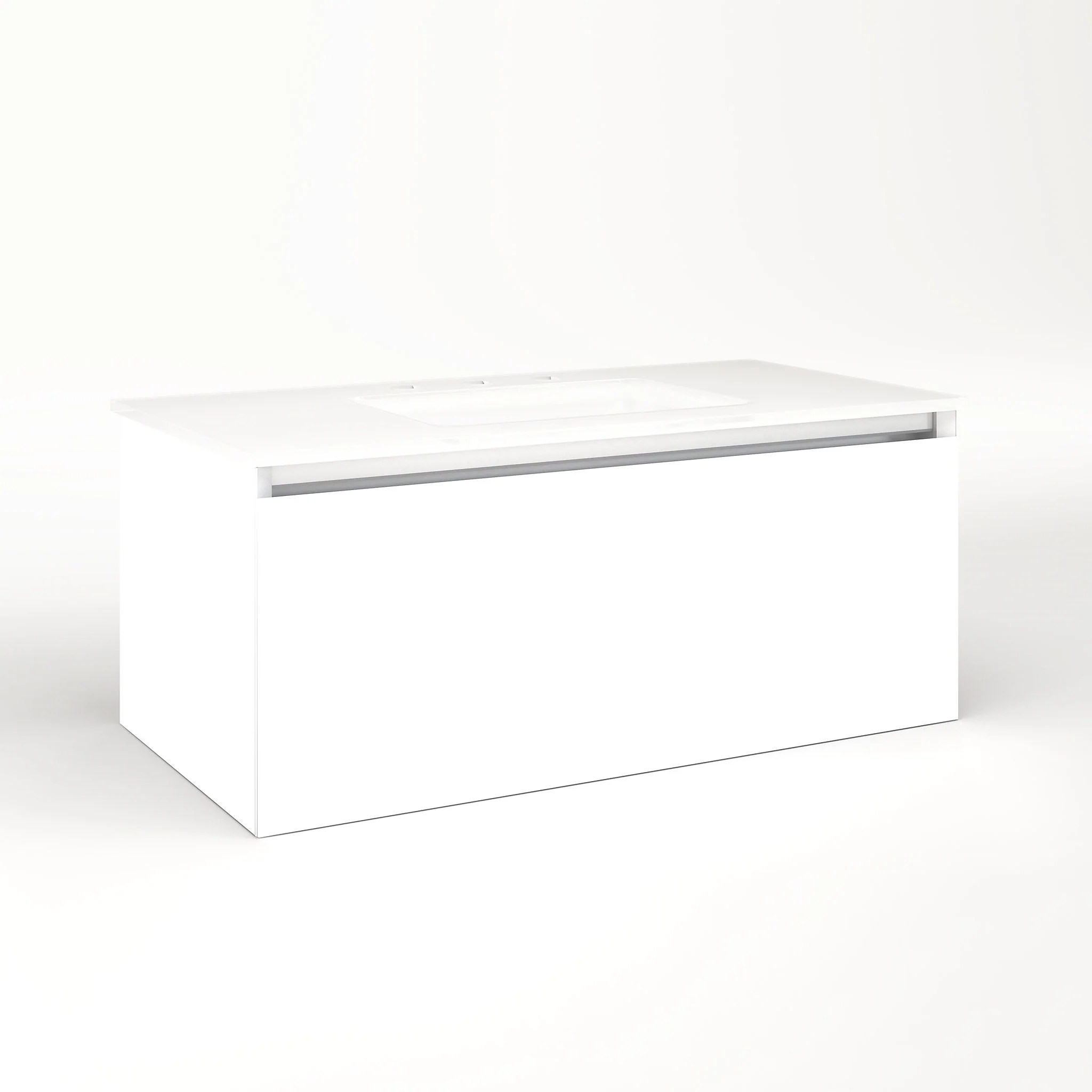 robern VM36H2D18F21S Cartesian Vanity, 36" x 15" x 18", White, Full Drawer, Selectable Night Light, 2700K/4000K Temperature (Warm/Cool Light)