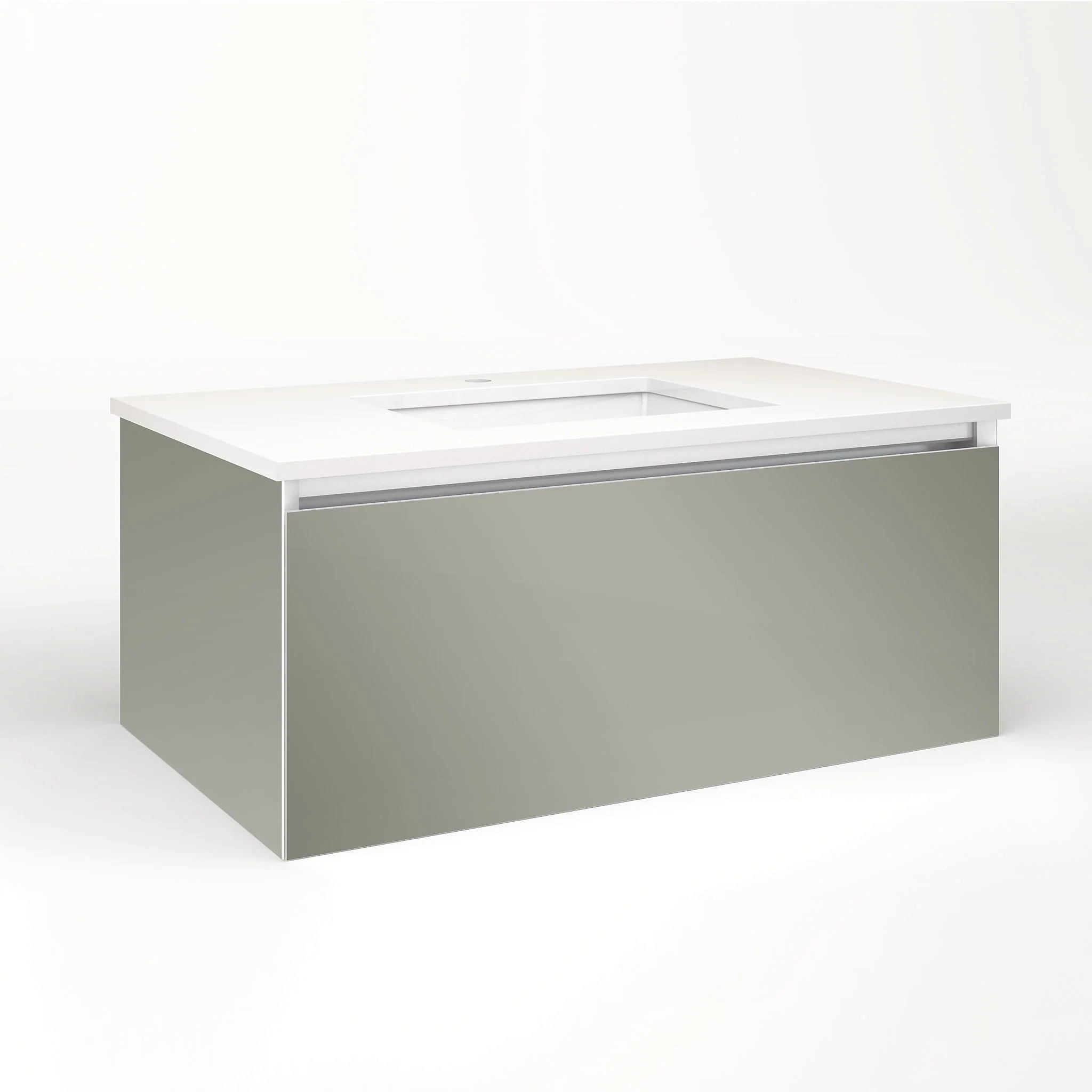 robern VM36H2D21P10S Cartesian Vanity, 36" x 15" x 21", Mirror, Plumbing Drawer, Selectable Night Light, 2700K/4000K Temperature (Warm/Cool Light)