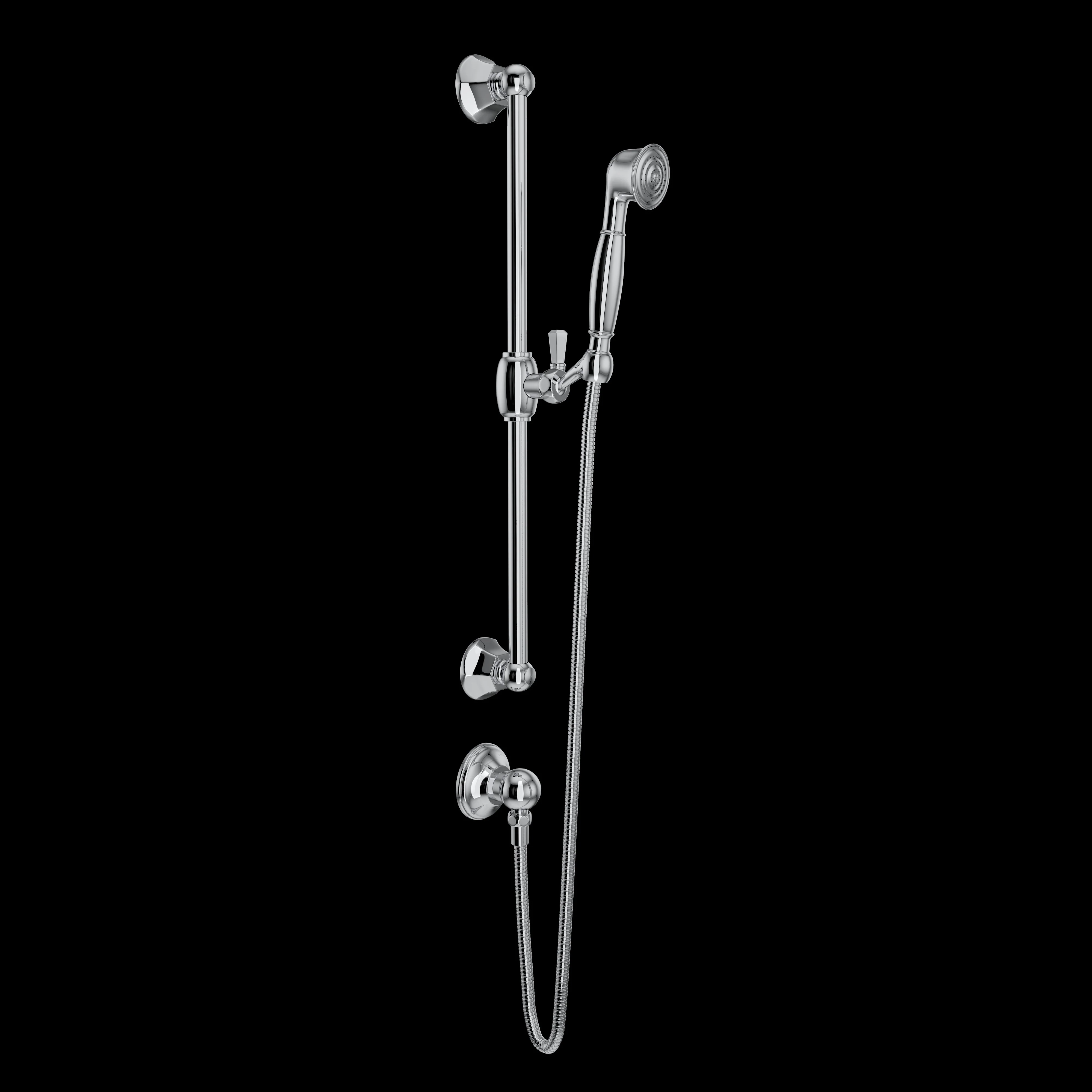 ROHL 1330 Handshower Set With 24" Slide Bar and Single Function Handshower