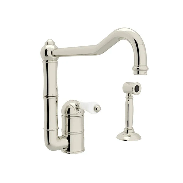 ROHL A3608/11WS Acqui® Extended Spout Kitchen Faucet With Side Spray - Image 8