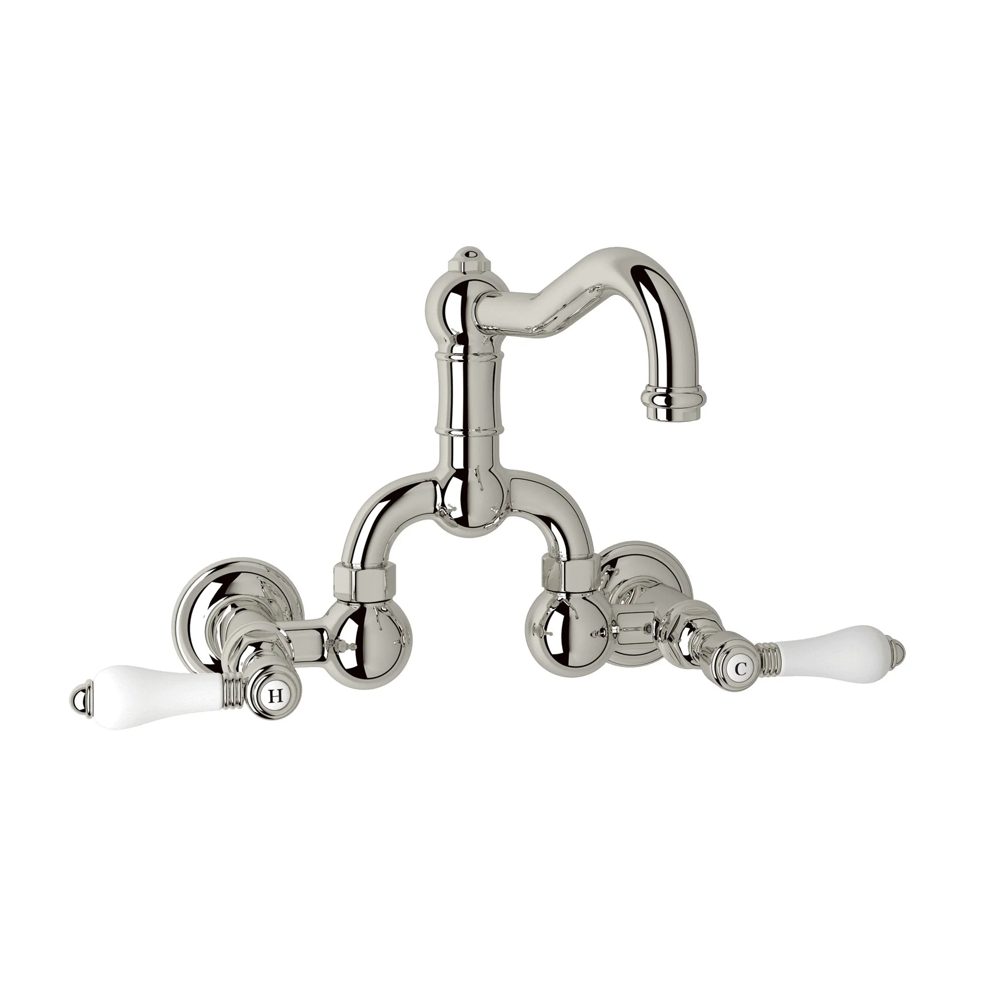 ROHL A1418 Acqui® Wall Mount Bridge Lavatory Faucet With Column Spout - Image 13