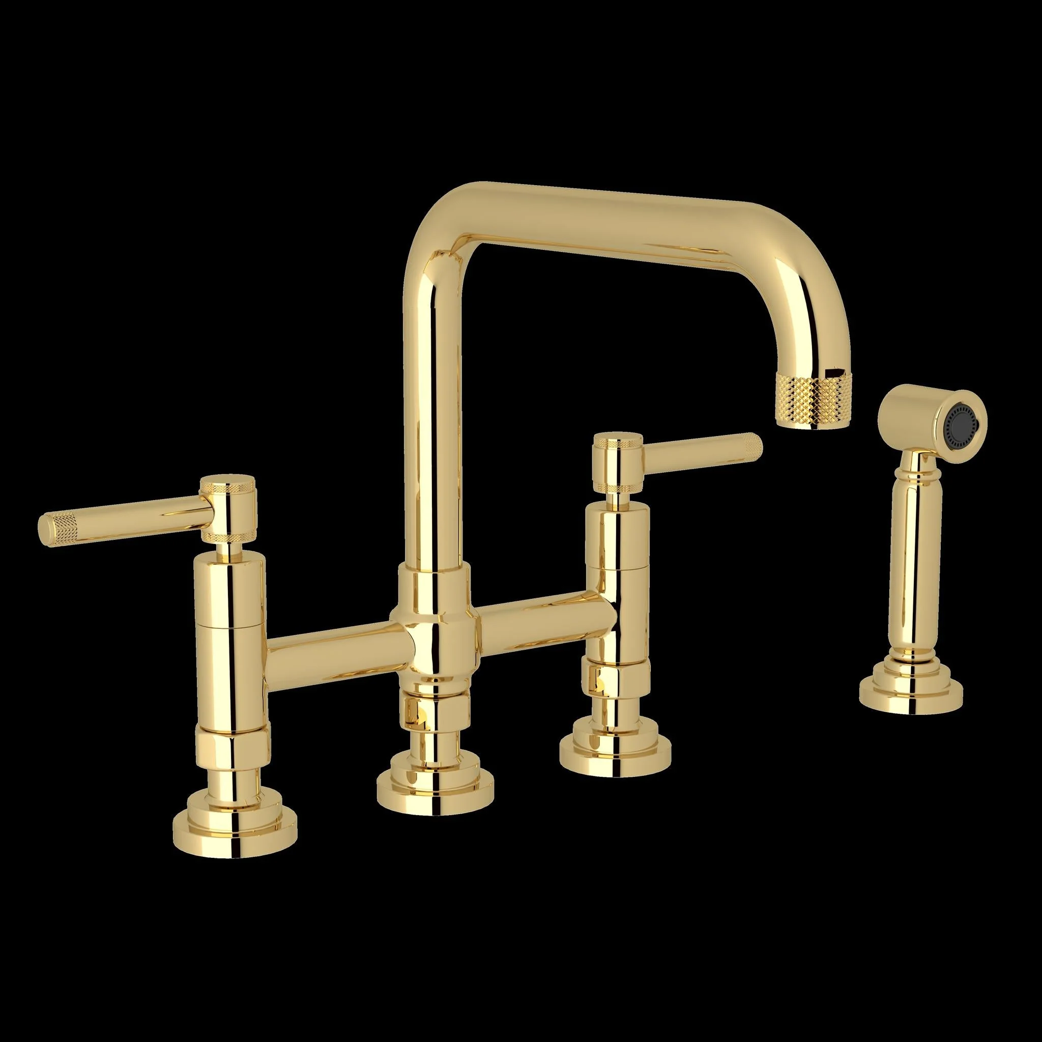 ROHL A3358WS Campo Bridge Kitchen Faucet With Side Spray - Image 7
