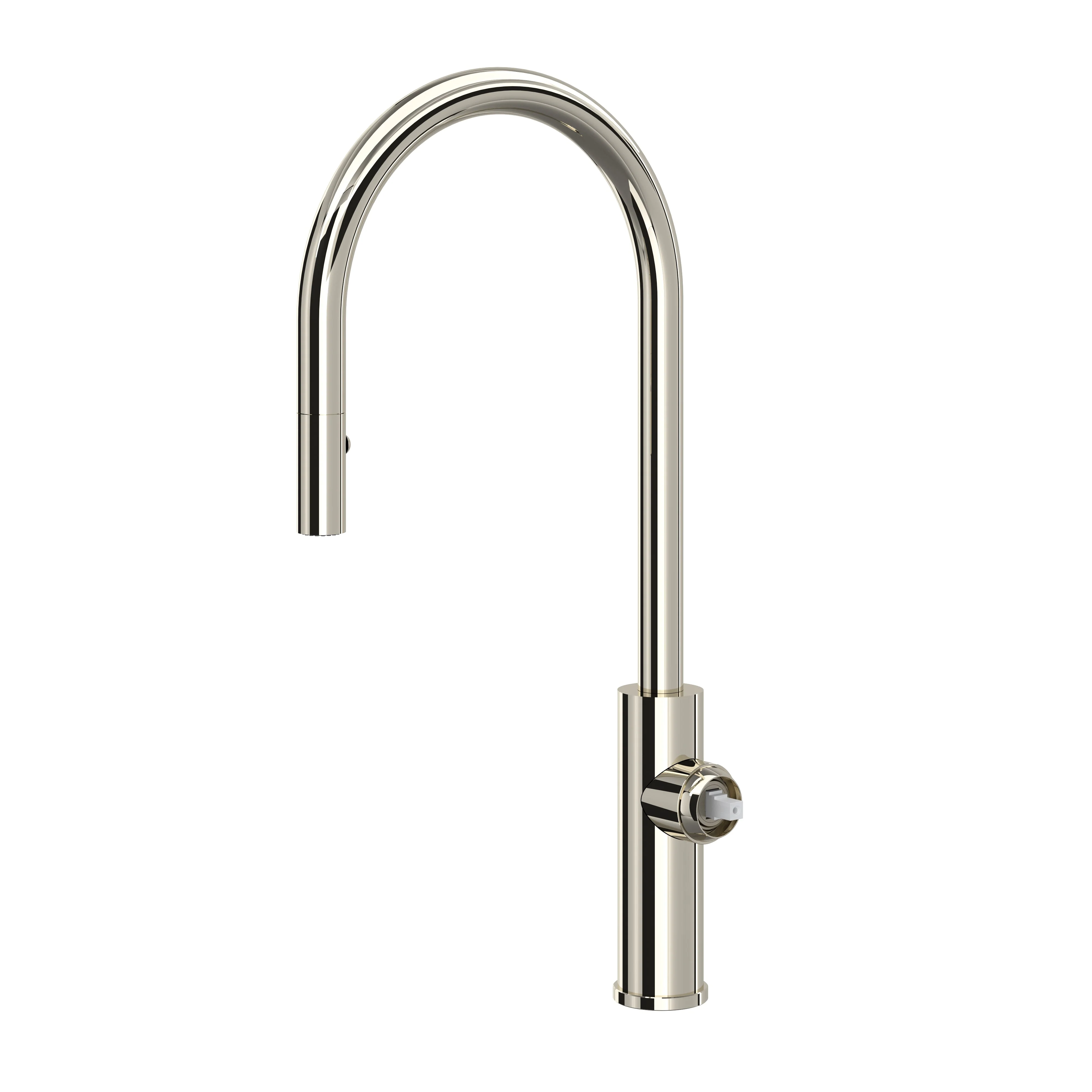 ROHL EC55D1 Eclissi Pull-Down Kitchen Faucet with C-Spout - Less Handle - Image 3